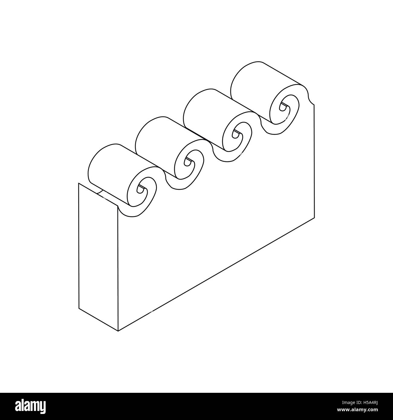 Wave icon, isometric 3d style Stock Vector Image & Art - Alamy