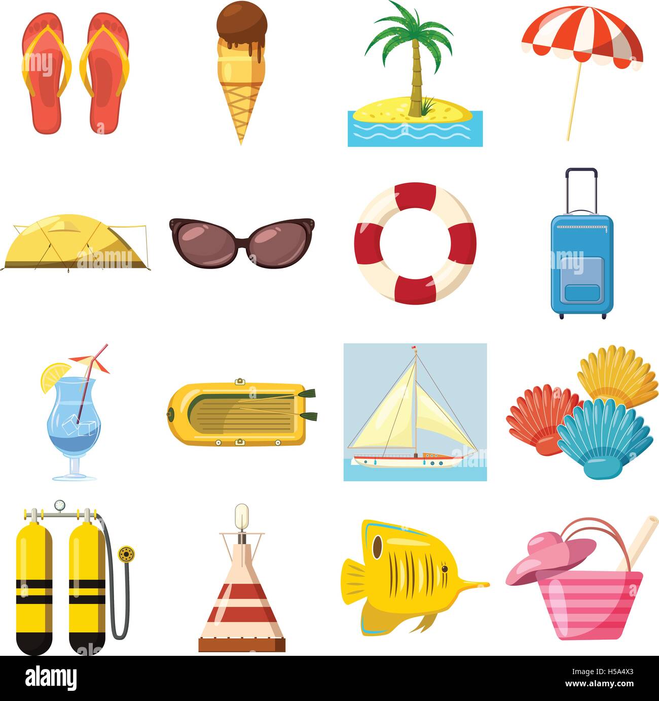 Travel Icons set, cartoon style Stock Vector Image & Art - Alamy