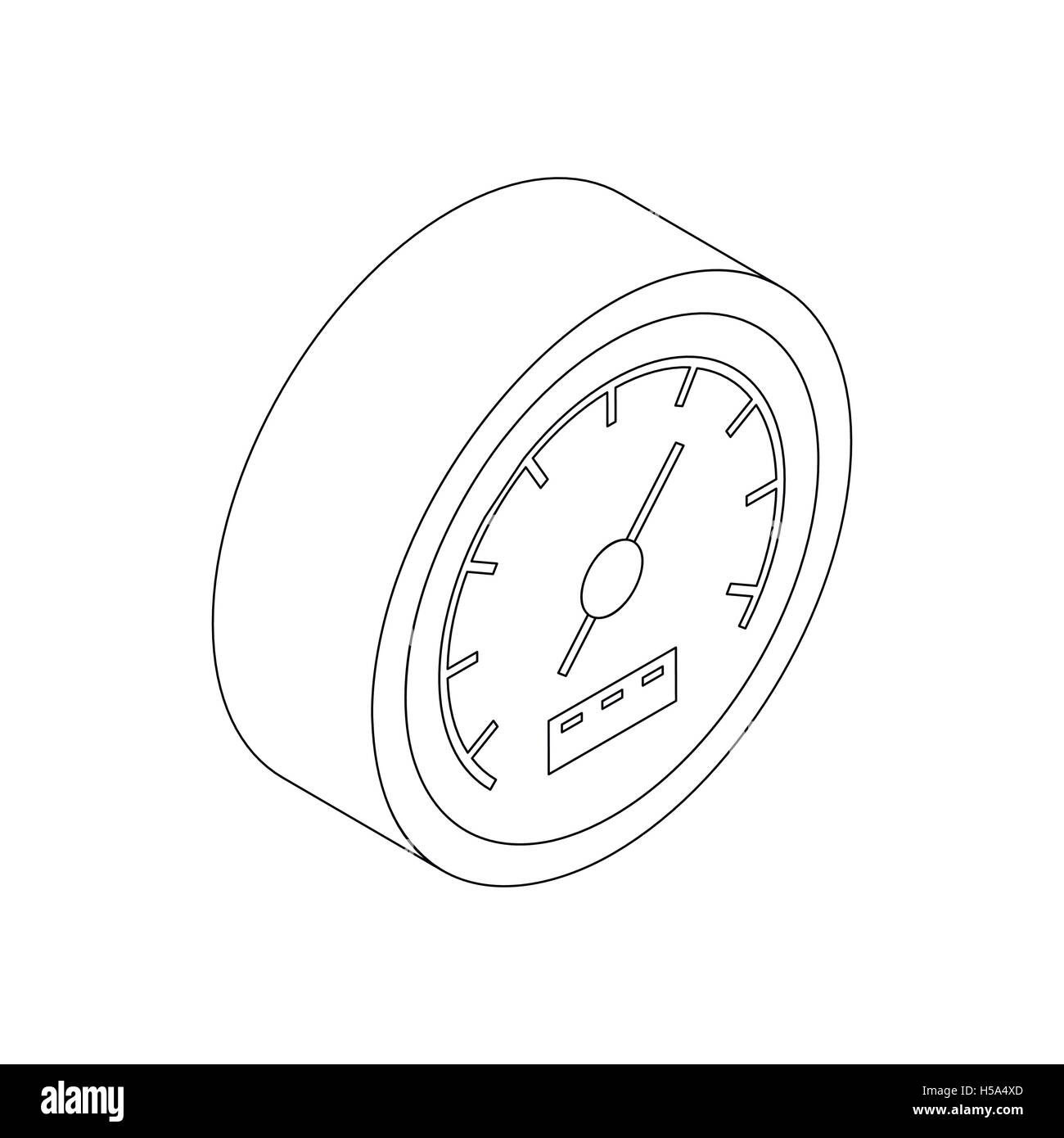 Speedometer icon, isometric 3d style Stock Vector Image & Art - Alamy