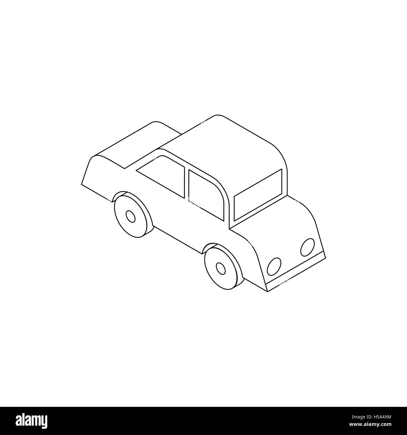 Car icon, isometric 3d style Stock Vector Image & Art - Alamy
