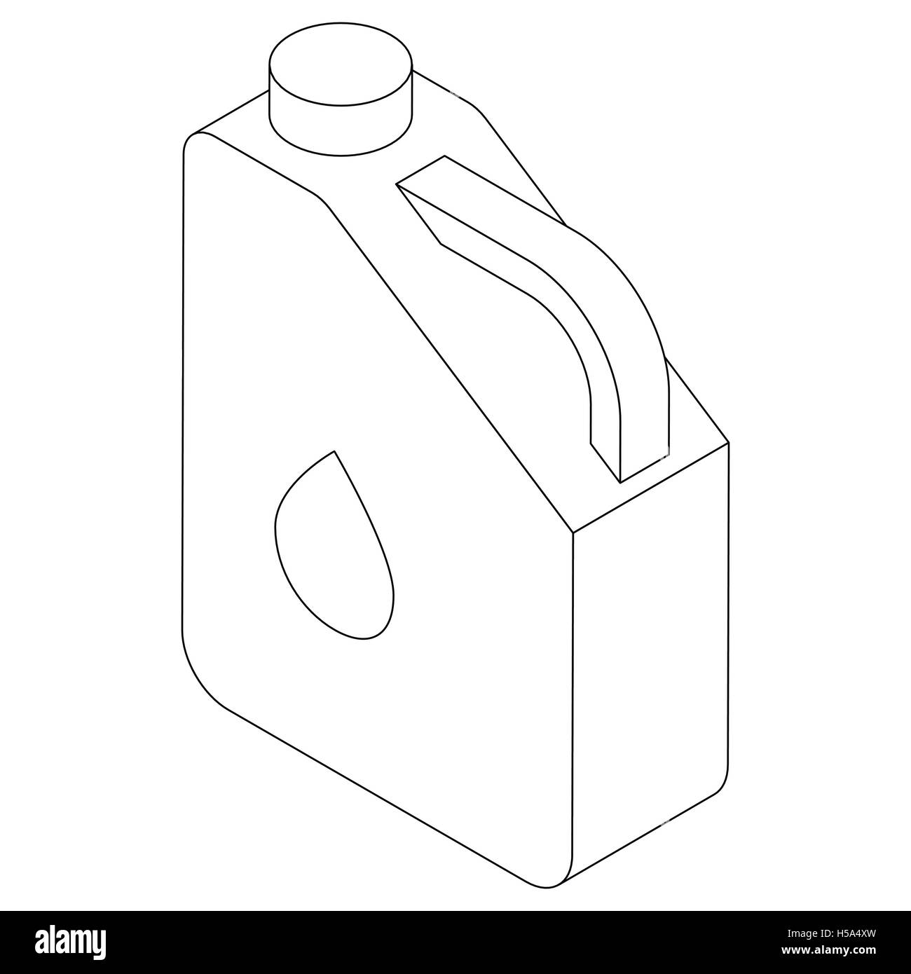Jerry can icon, isometric 3d style Stock Vector Image & Art Alamy
