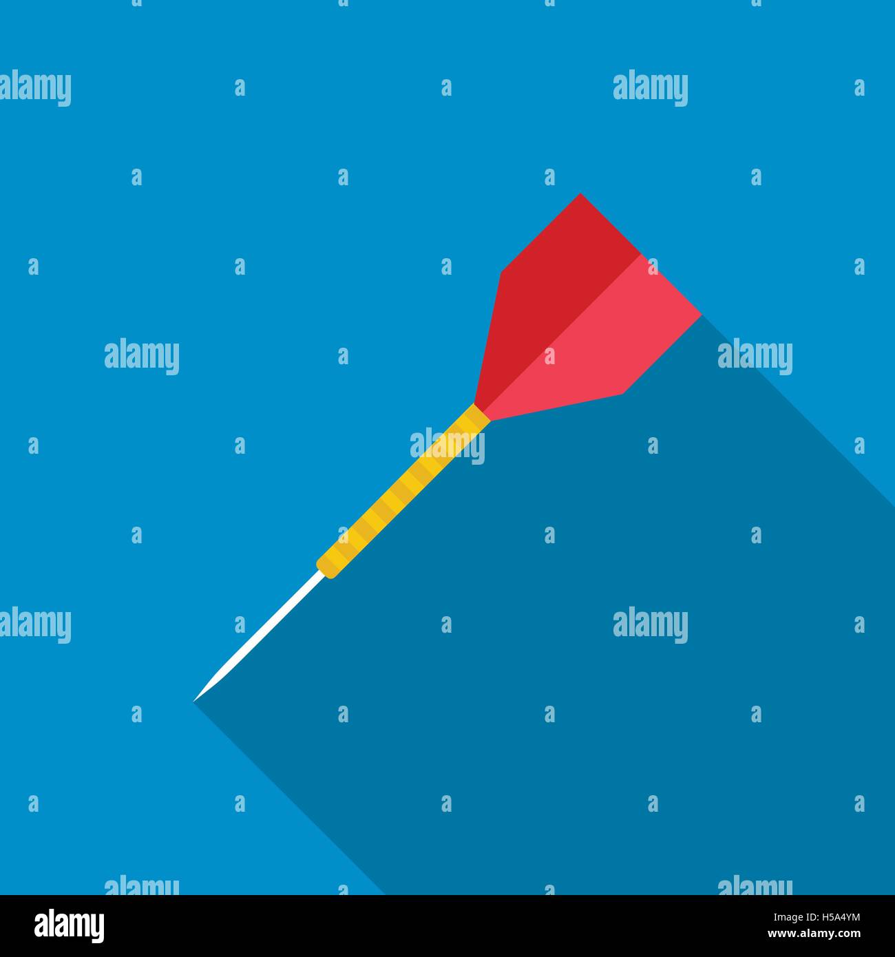 Dart arrow icon, flat style Stock Vector Image & Art - Alamy