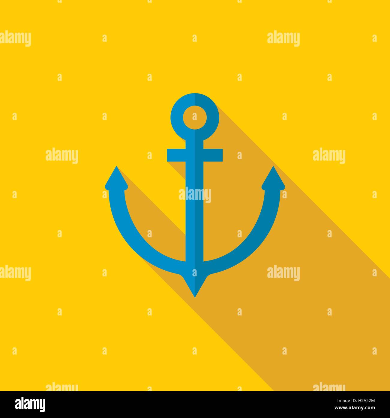 Anchor icon, flat style Stock Vector Image & Art - Alamy