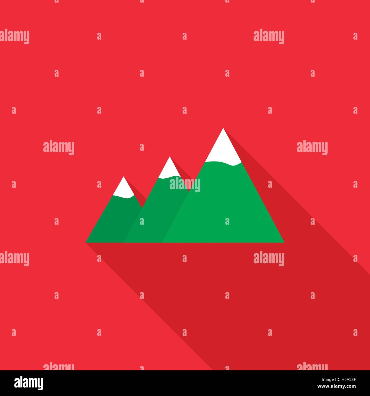 Mountains icon, flat style Stock Vector Image & Art - Alamy