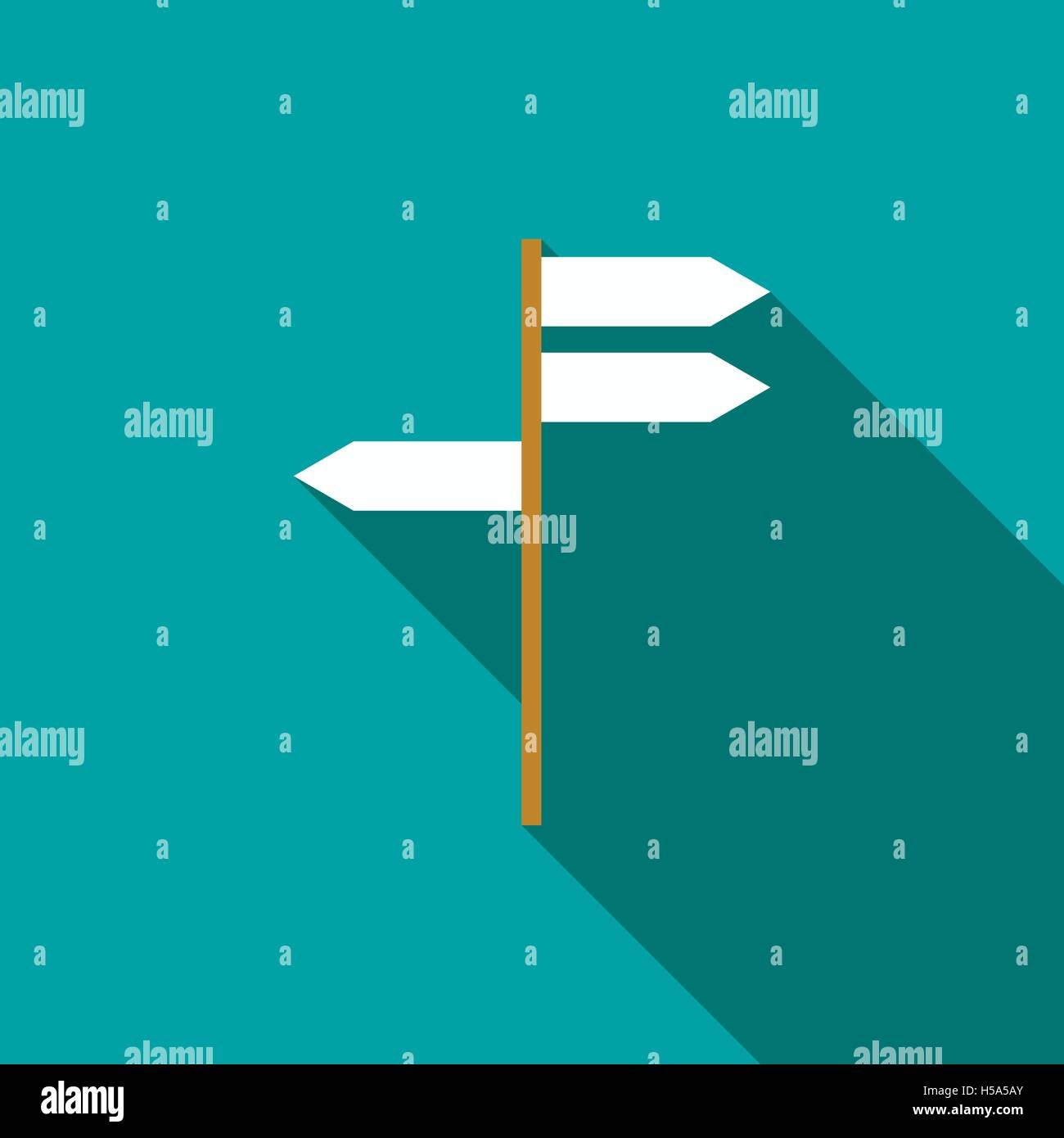 Road signs icon, flat style Stock Vector Image & Art - Alamy