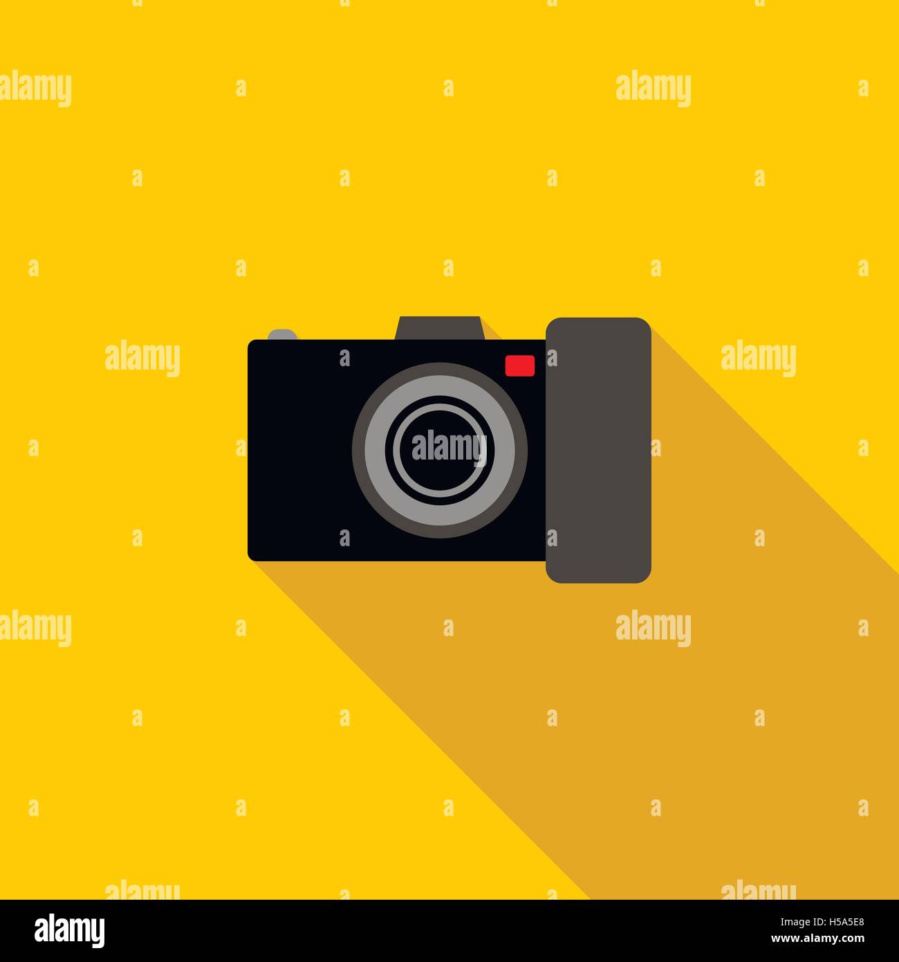 Black camera icon in flat style Stock Vector Image & Art Alamy