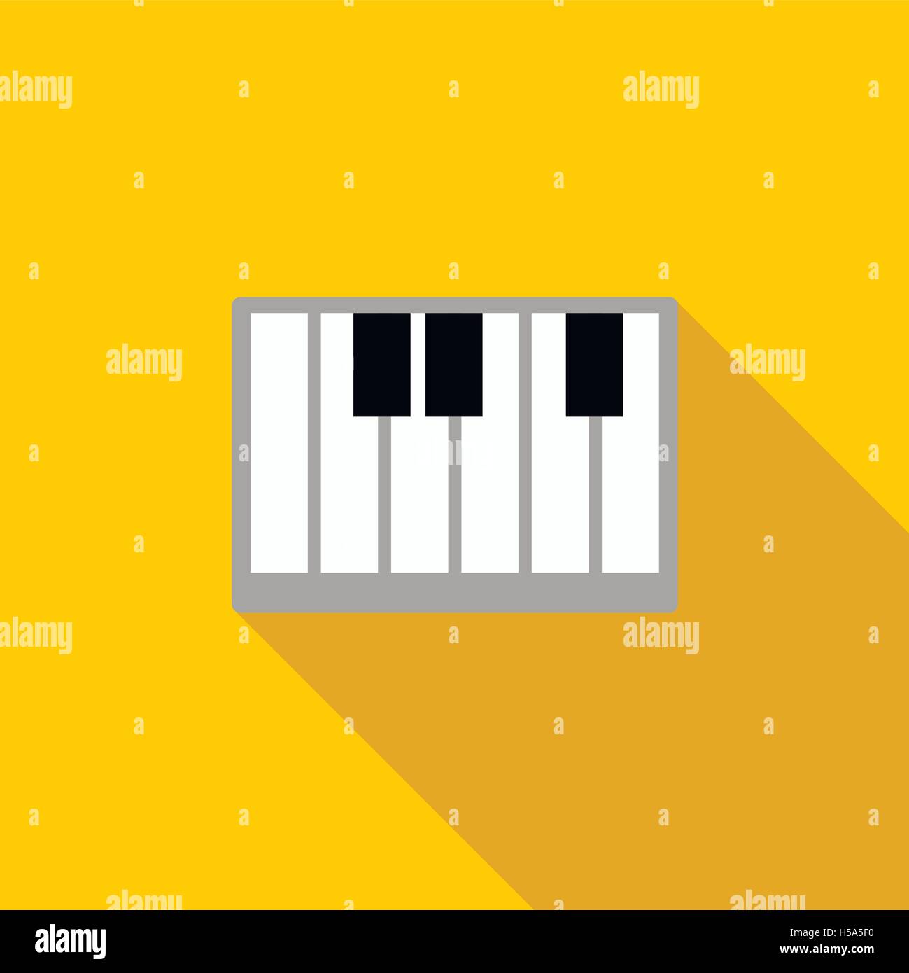 Piano keys icon, flat style Stock Vector Image & Art - Alamy