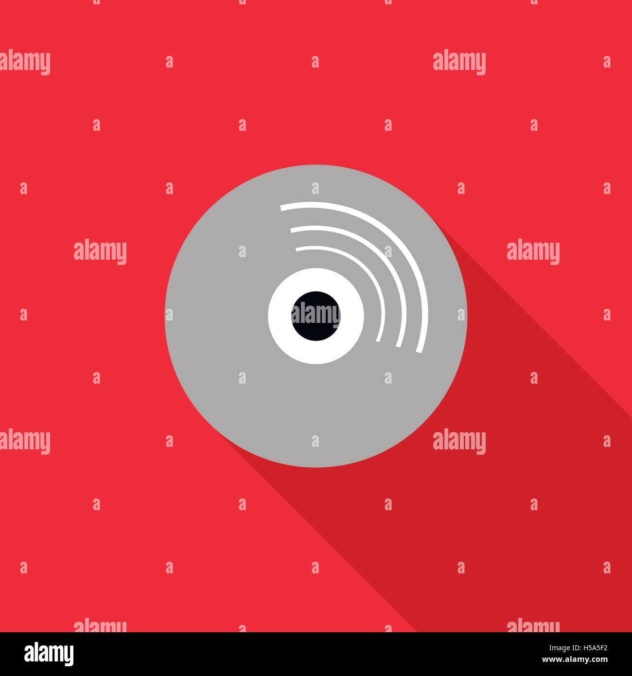 Blank CD icon, flat style Stock Vector Image & Art Alamy
