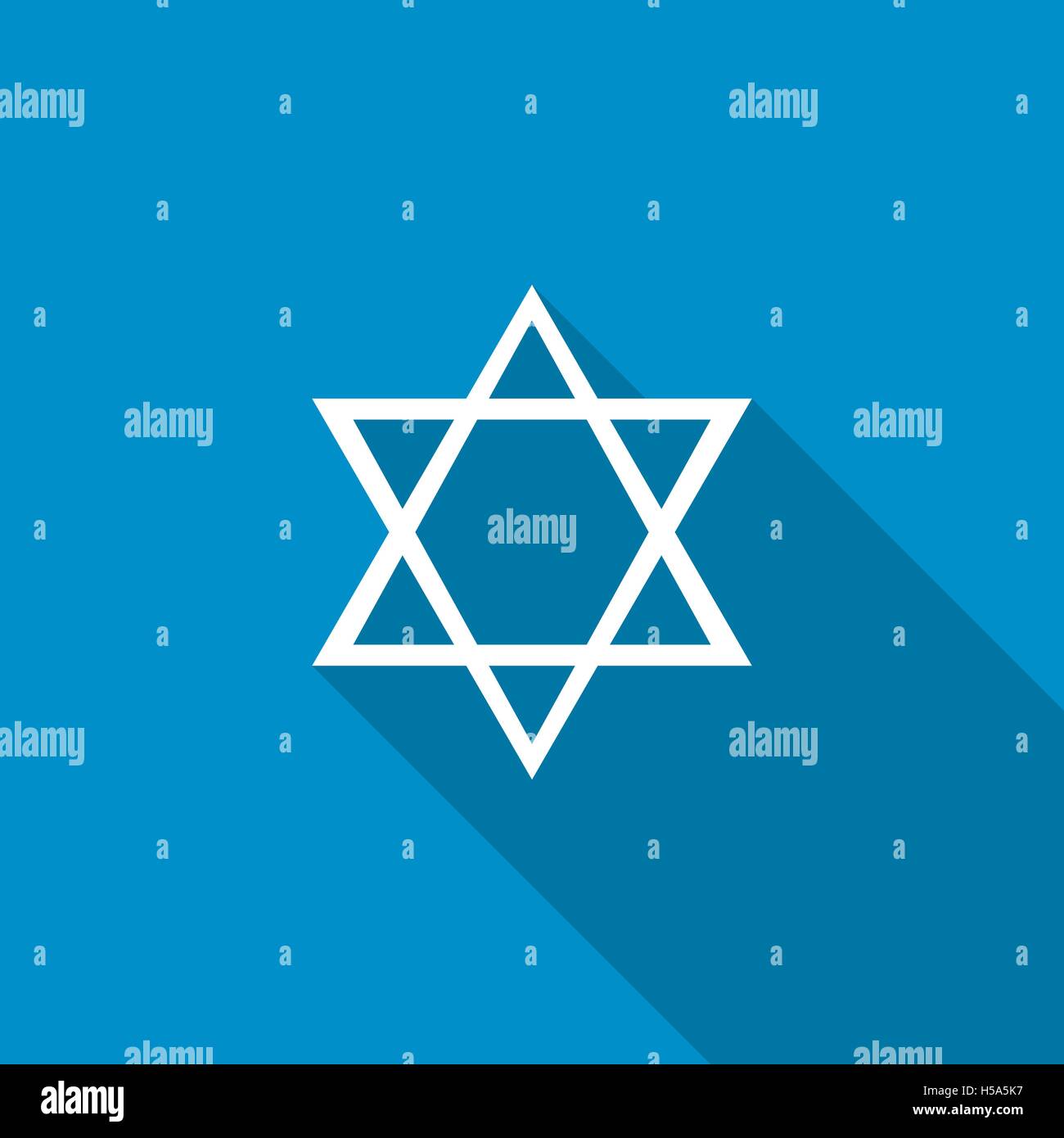 Star of David icon, flat style Stock Vector Image & Art - Alamy