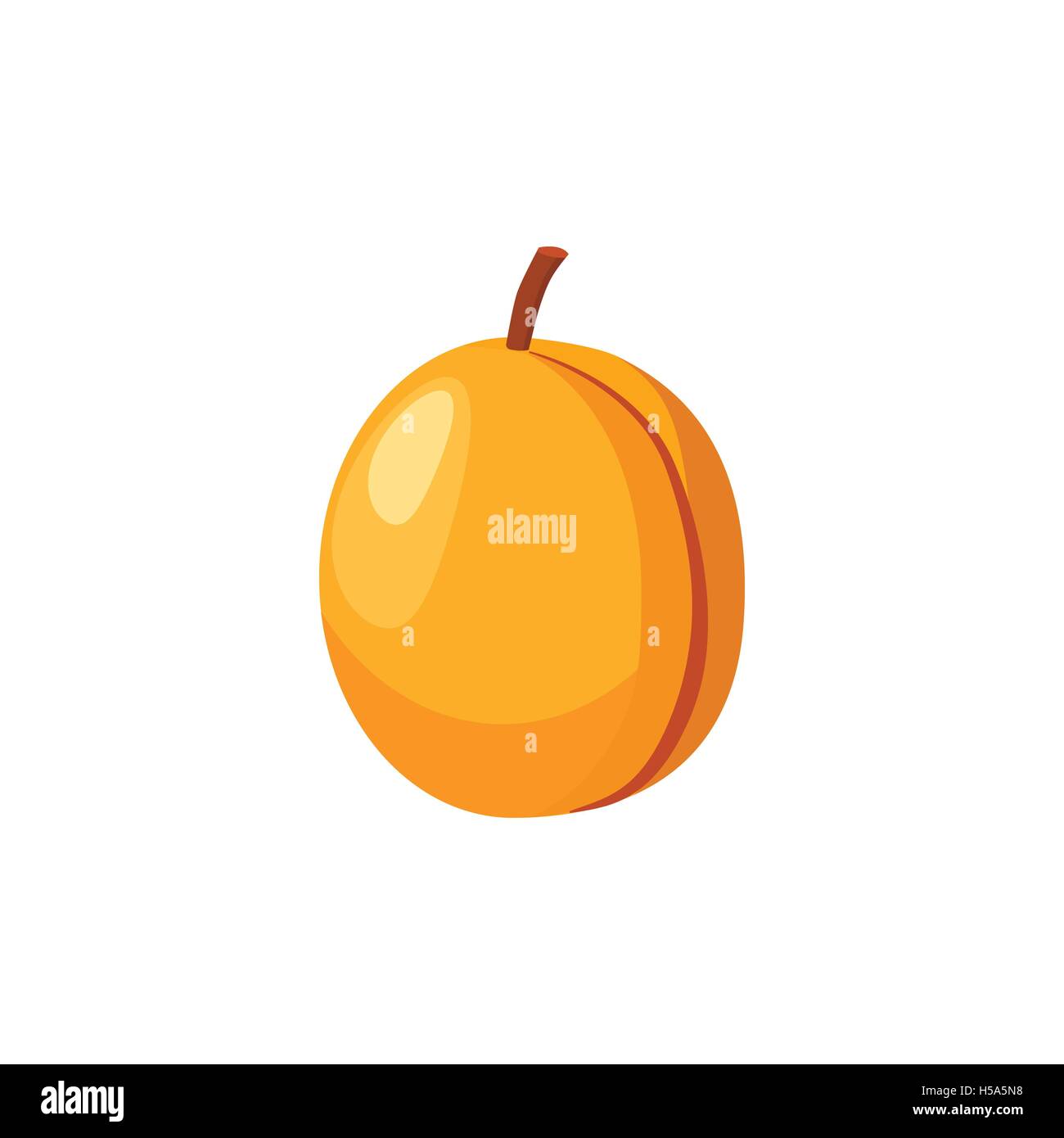 Fresh apricot icon, cartoon style Stock Vector Image & Art - Alamy