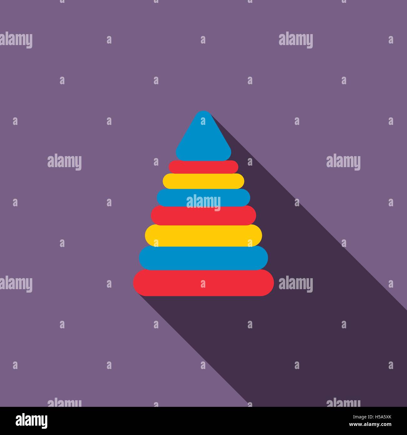 Children pyramid icon, flat style Stock Vector Image & Art - Alamy