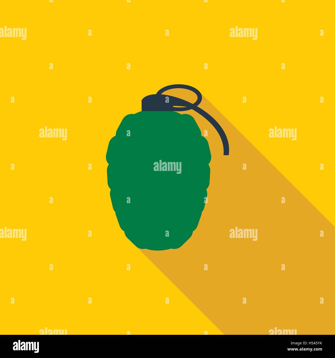 Hand grenade icon, flat style Stock Vector Image & Art - Alamy