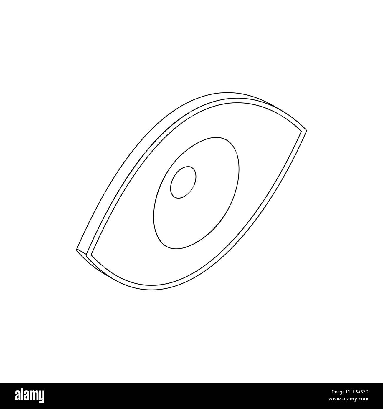Eye icon in isometric 3d style Stock Vector Image & Art - Alamy
