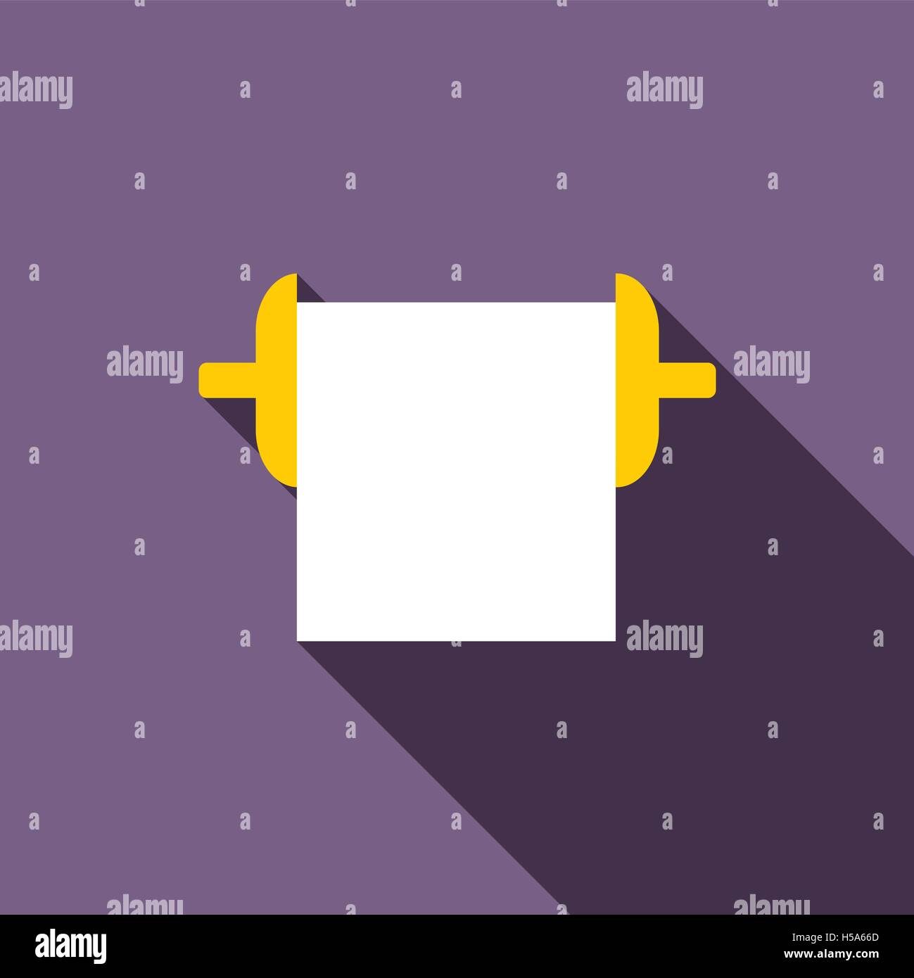 Roll paper towel icon, flat style Stock Vector
