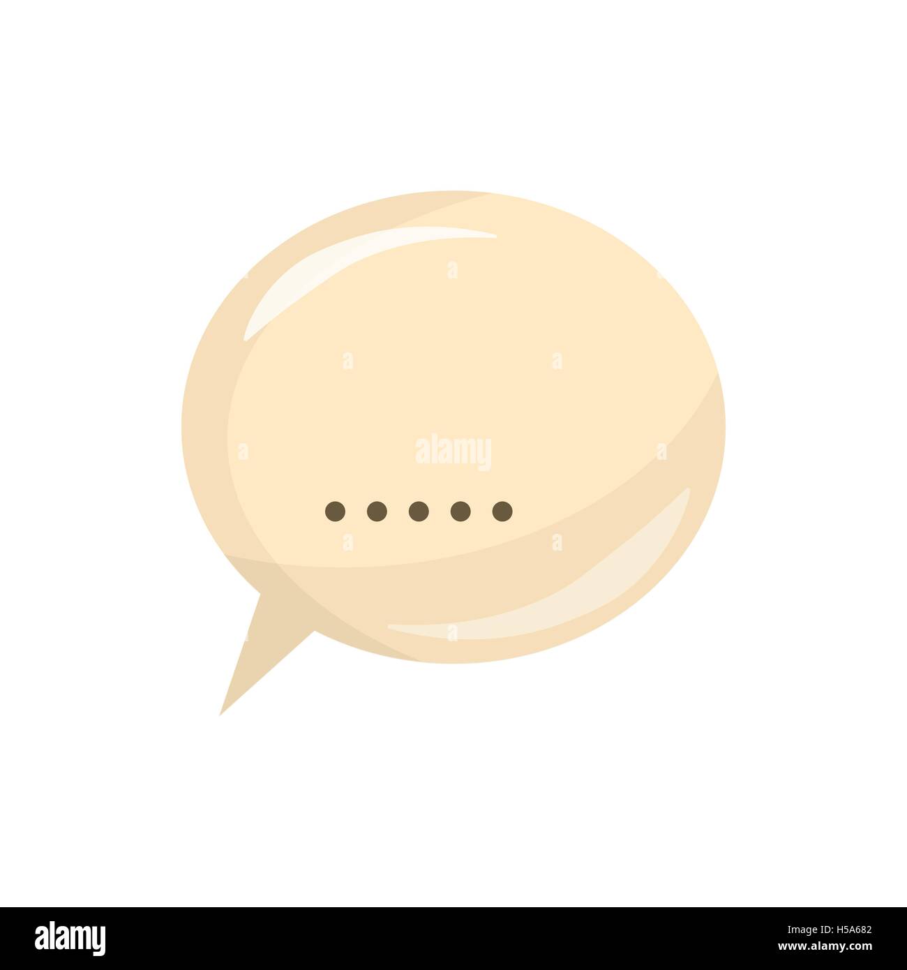 Glossy speech bubble icon, cartoon style Stock Vector Image & Art - Alamy