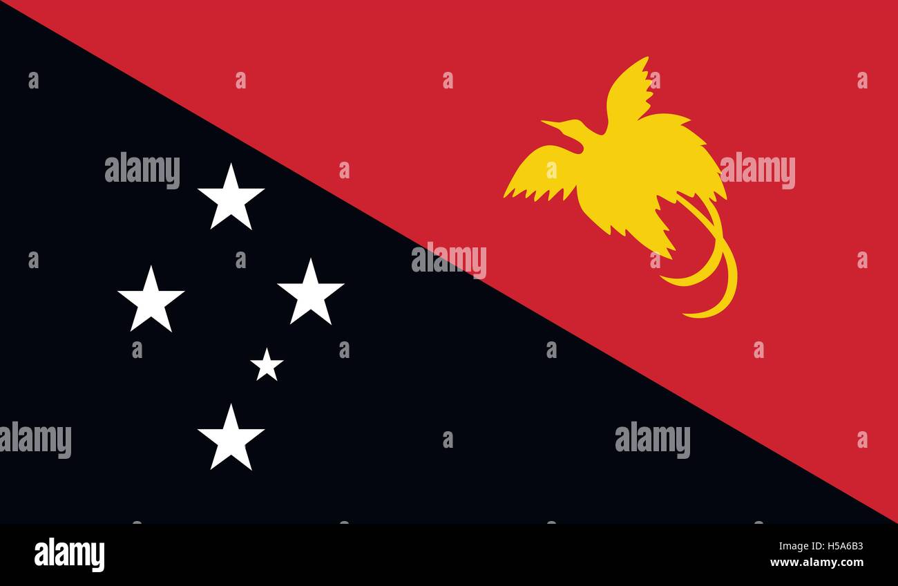 Papua New Guinea flag image Stock Vector Image &amp; Art - Alamy