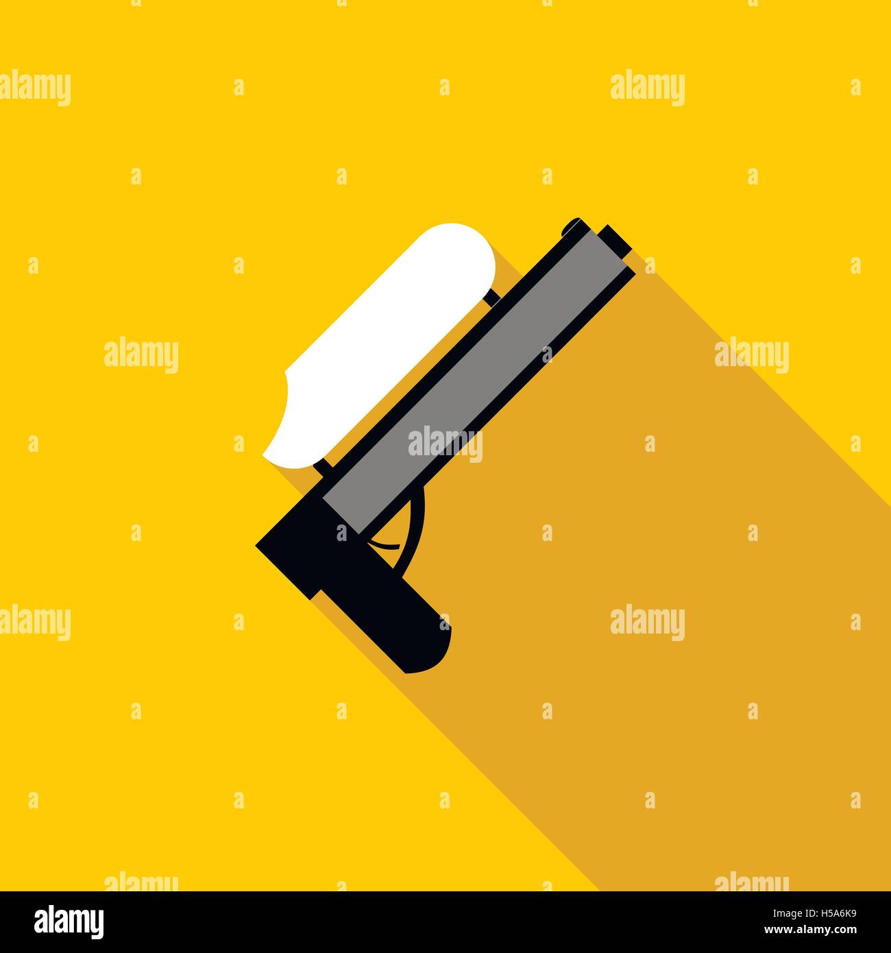 Paintball gun icon, flat style Stock Vector Image & Art - Alamy