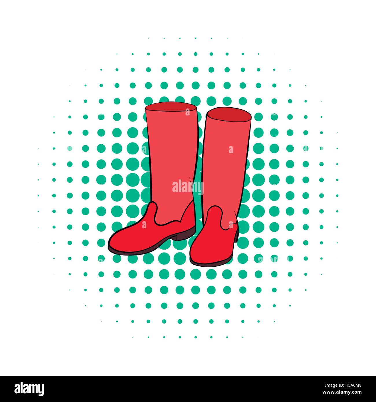 Rubber boots icon, comics style Stock Vector Image & Art - Alamy