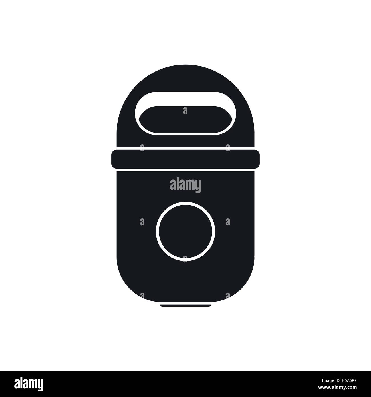 Trash can icon, simple style Stock Vector Image & Art - Alamy