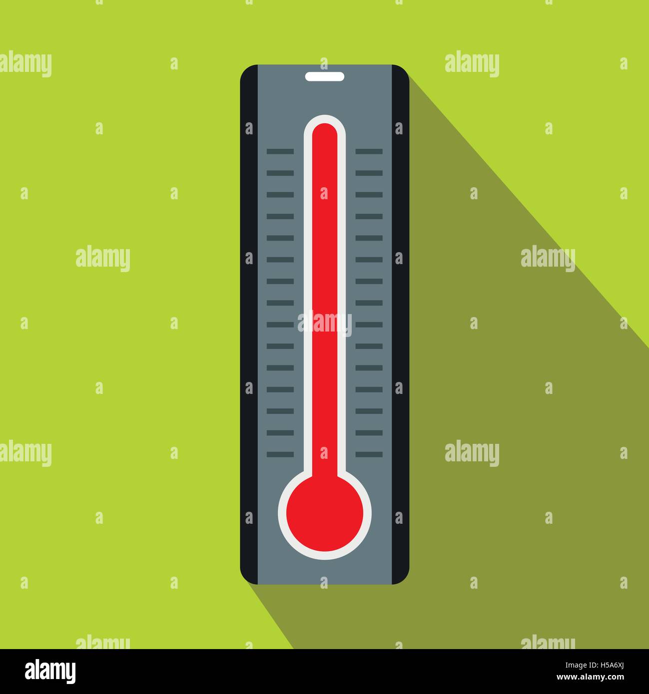 Thermometer icon in flat style Stock Vector Image & Art - Alamy