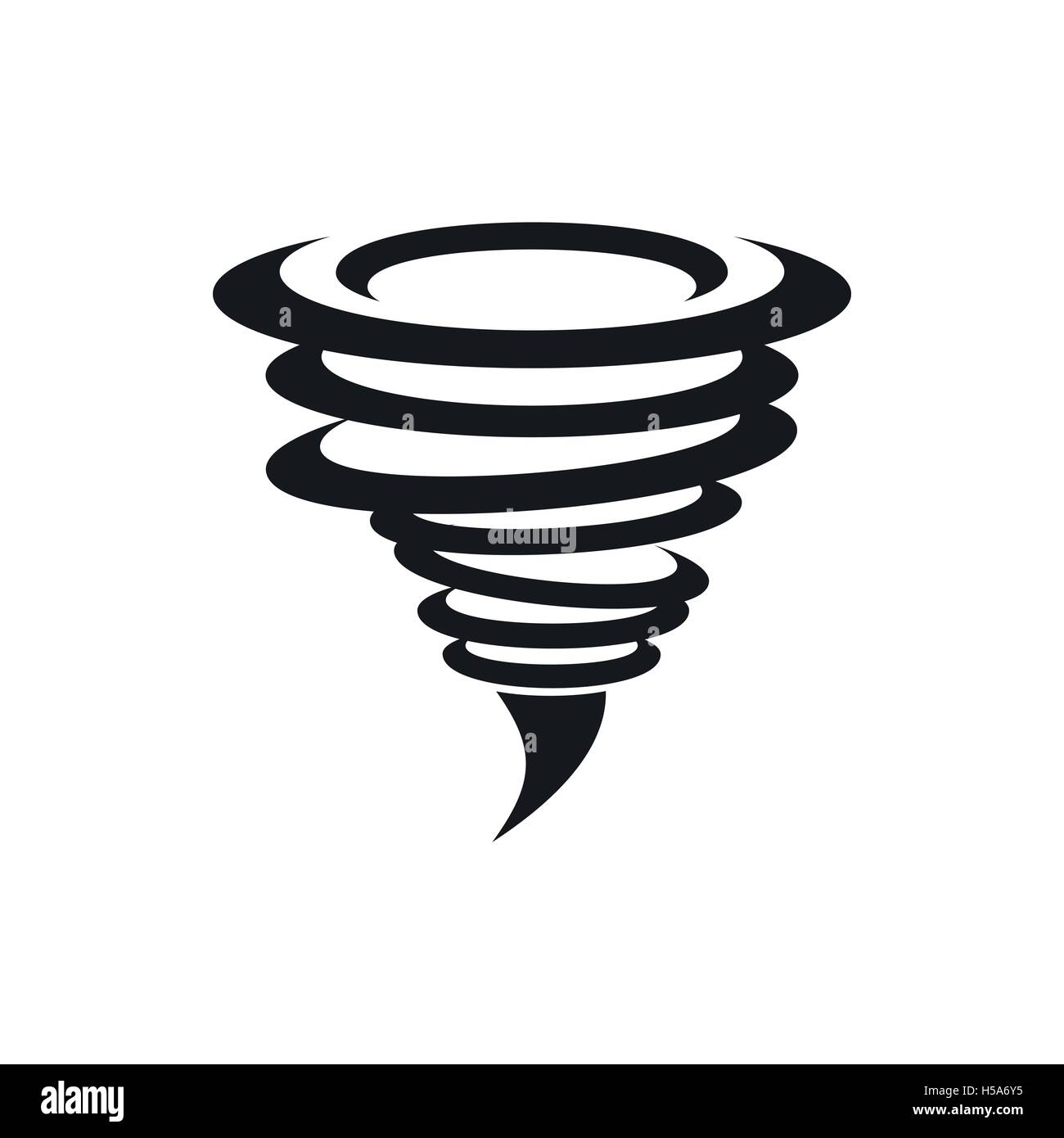 Tornado icon, simple style Stock Vector Image & Art - Alamy