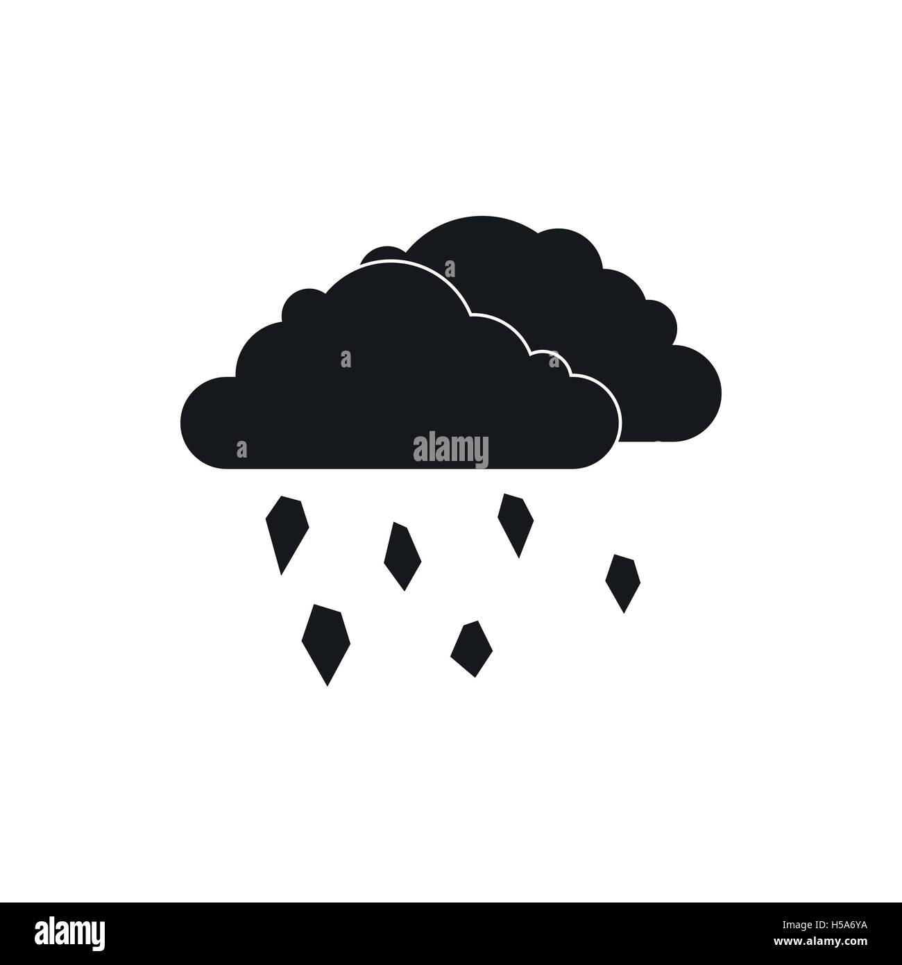 Clouds and hail icon, simple style Stock Vector Image & Art - Alamy