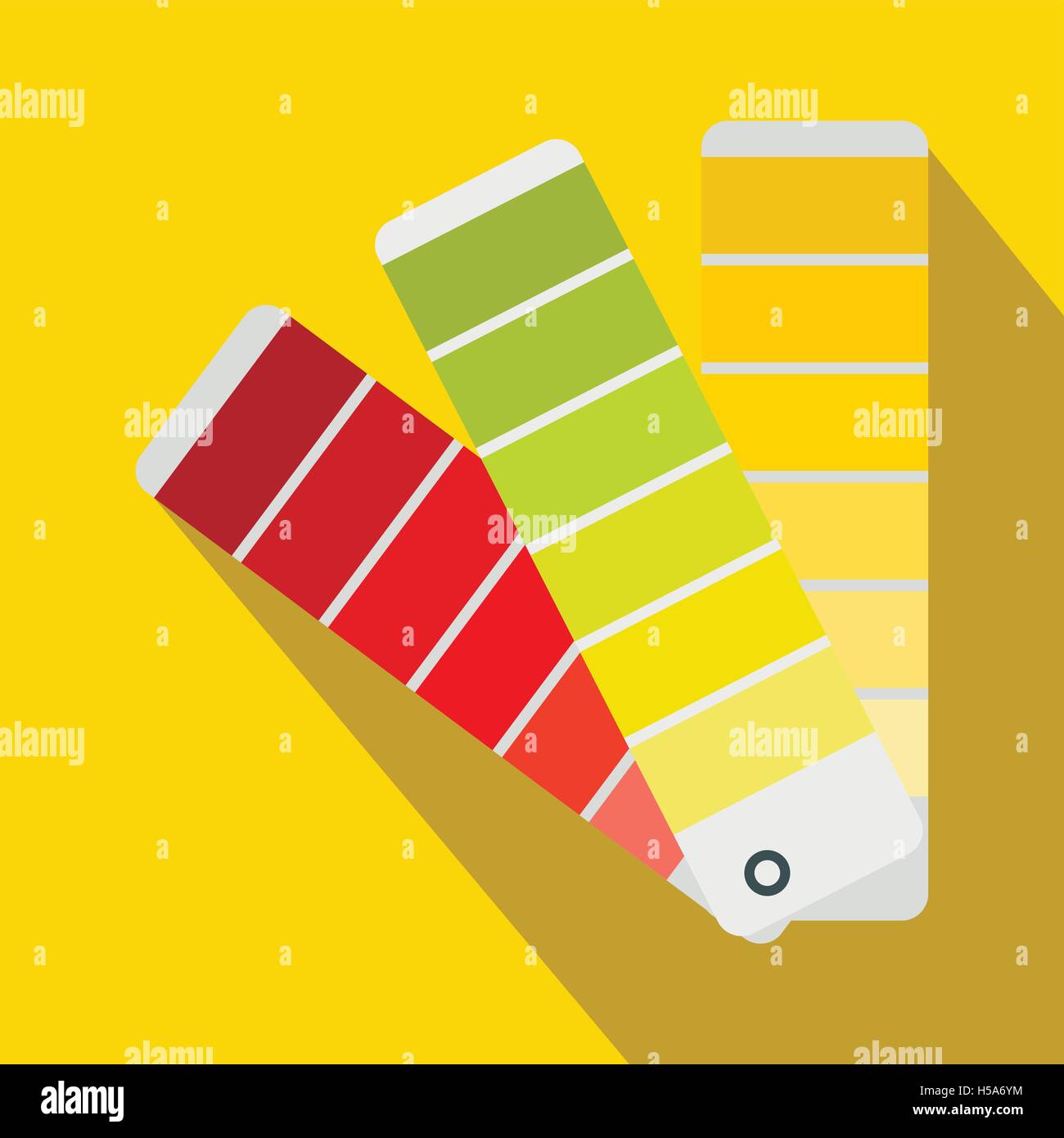 Paint color selection booklet icon, flat style Stock Vector Image & Art