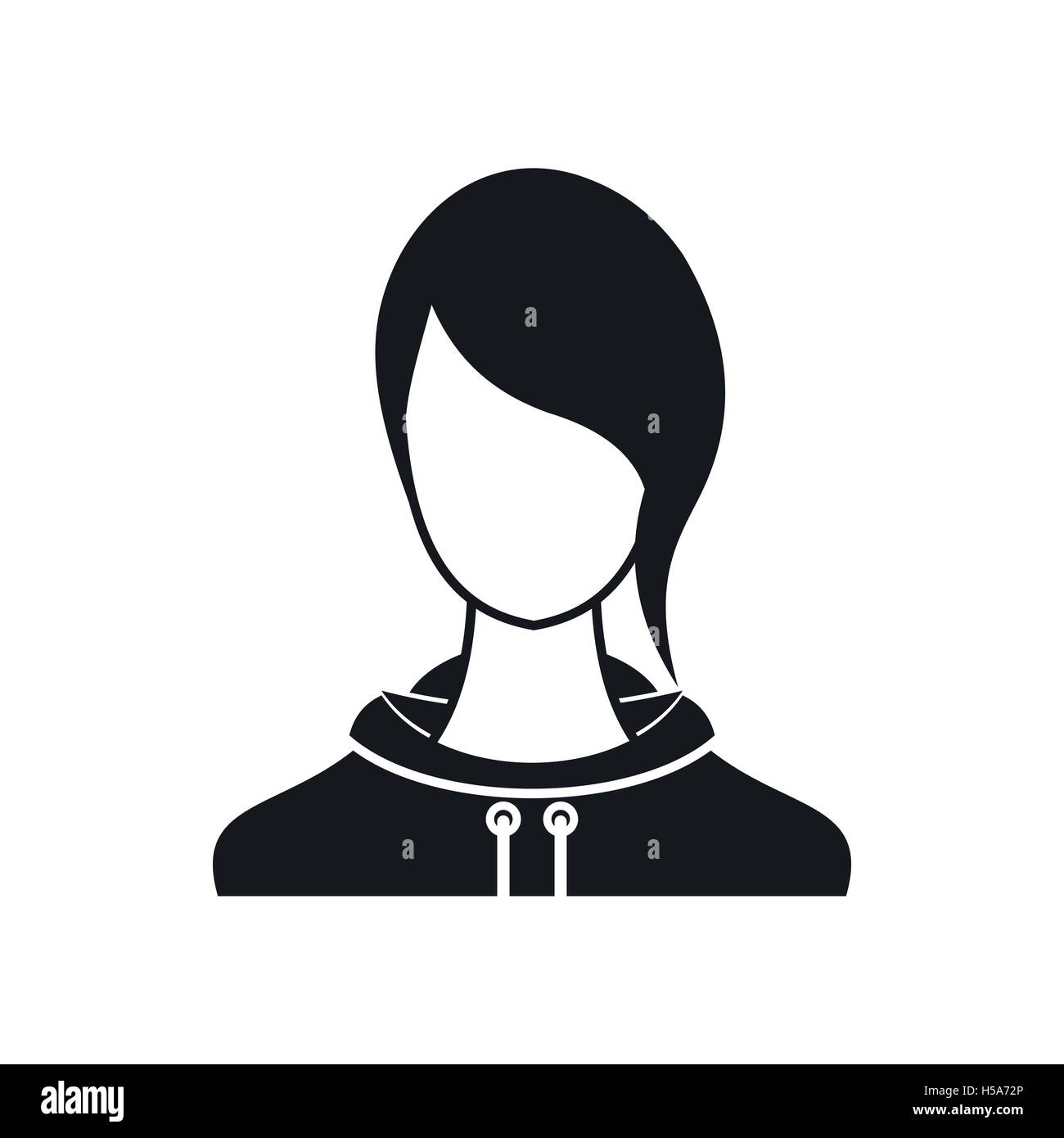 Woman icon, simple style Stock Vector Image & Art - Alamy