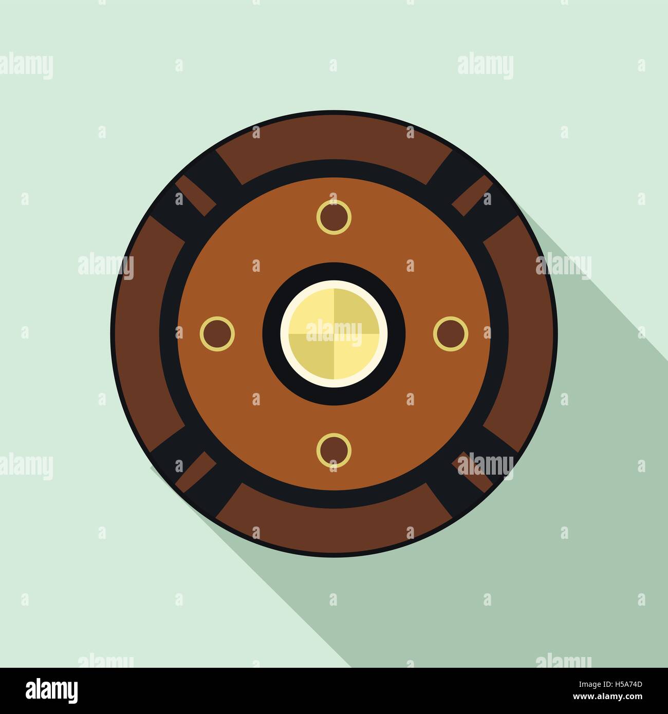 Shield icon, flat style Stock Vector Image & Art - Alamy
