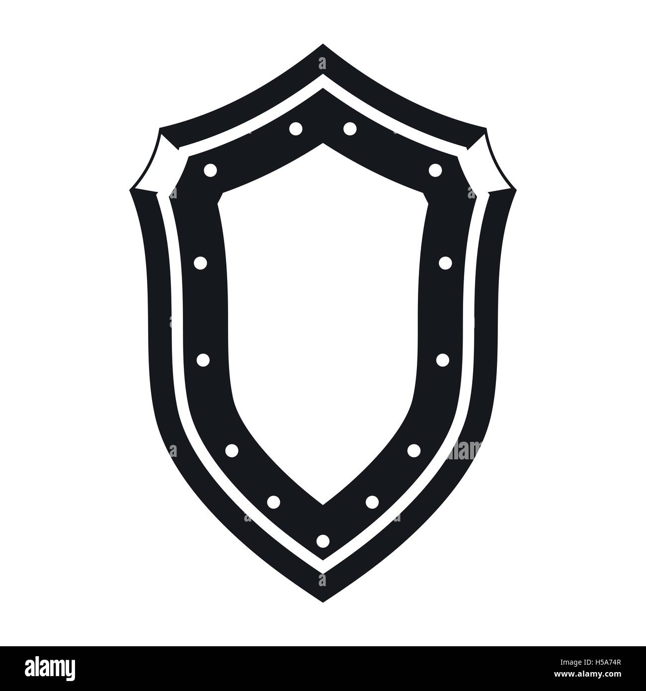 Shield icon, simple style Stock Vector Image & Art - Alamy