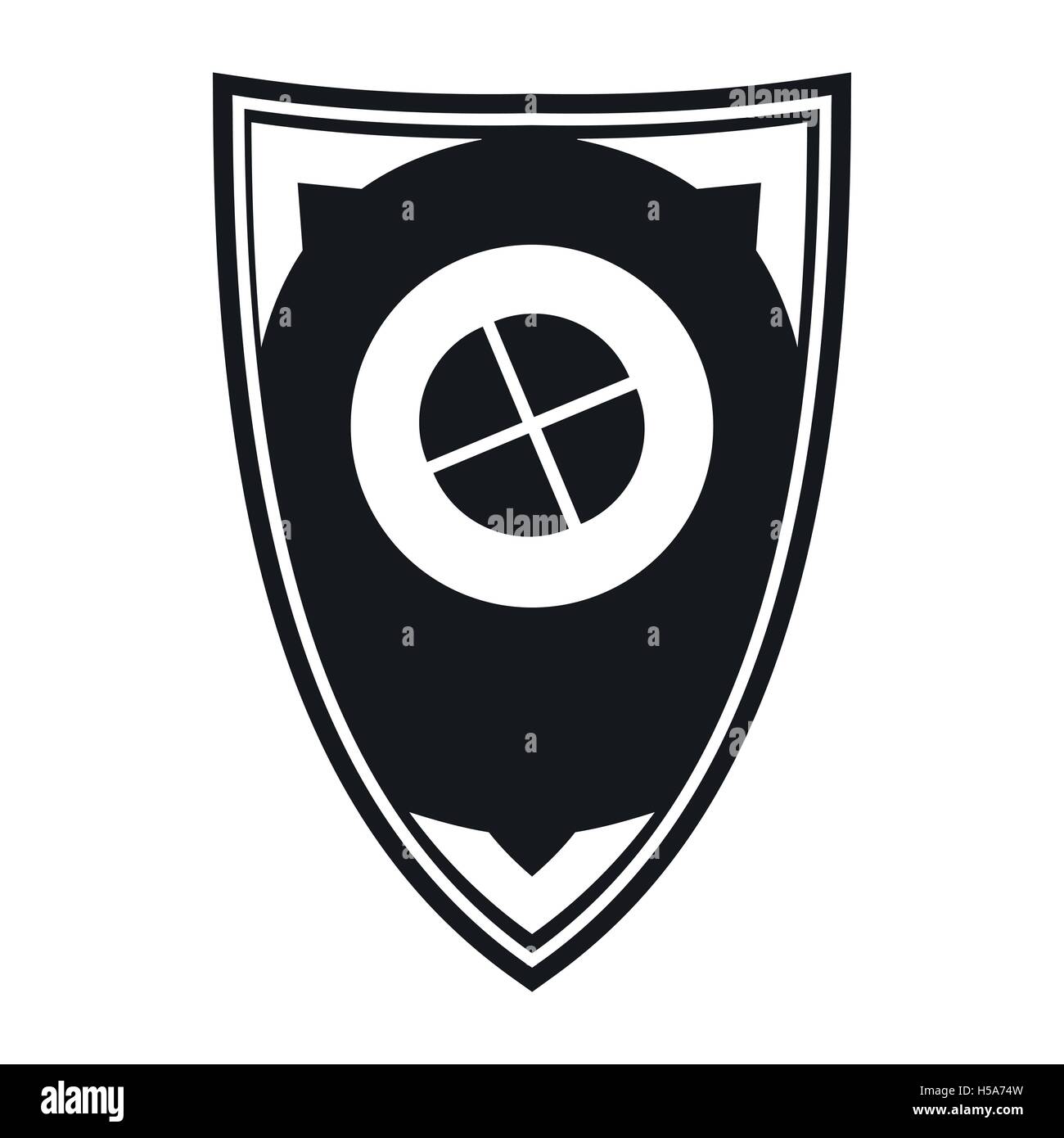 Shield icon, simple style Stock Vector Image & Art - Alamy