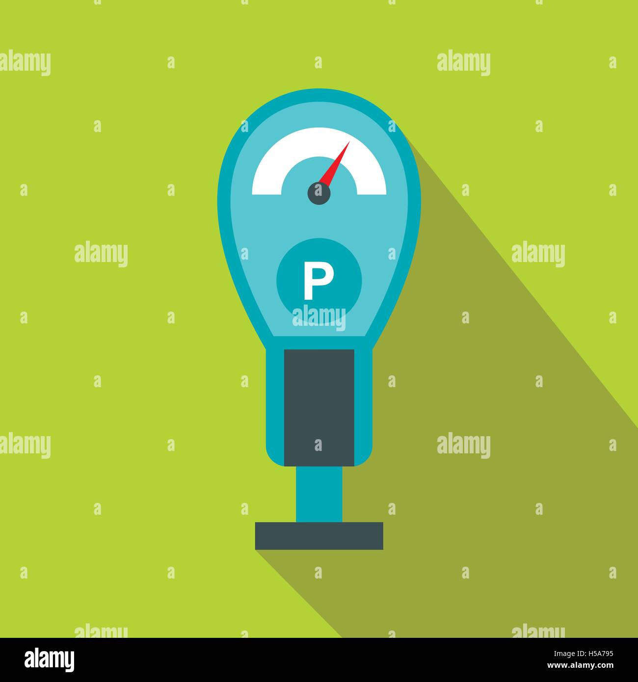 Parking meters icon in flat style Stock Vector