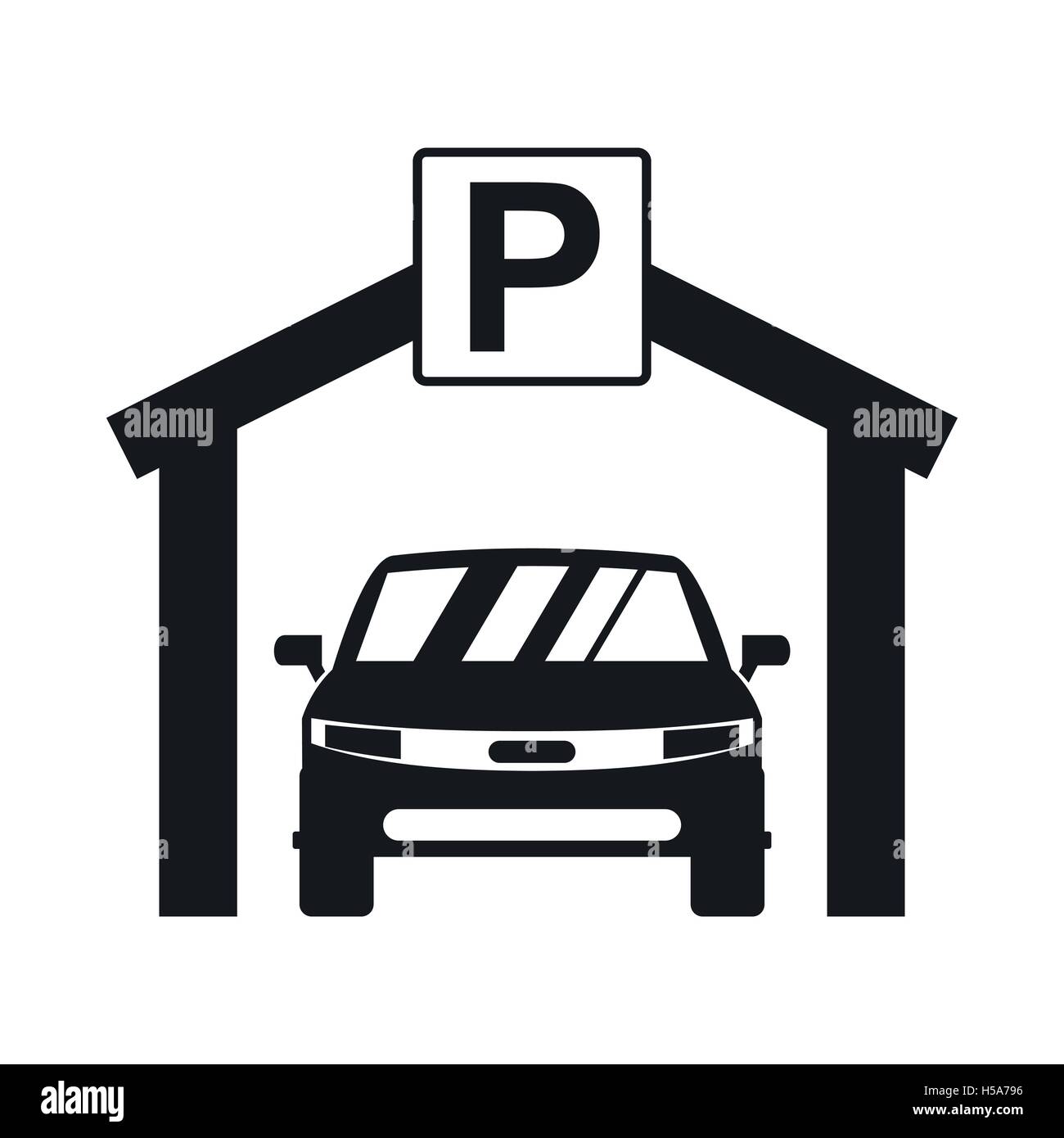 Car parking icon, simple style Stock Vector Image & Art Alamy