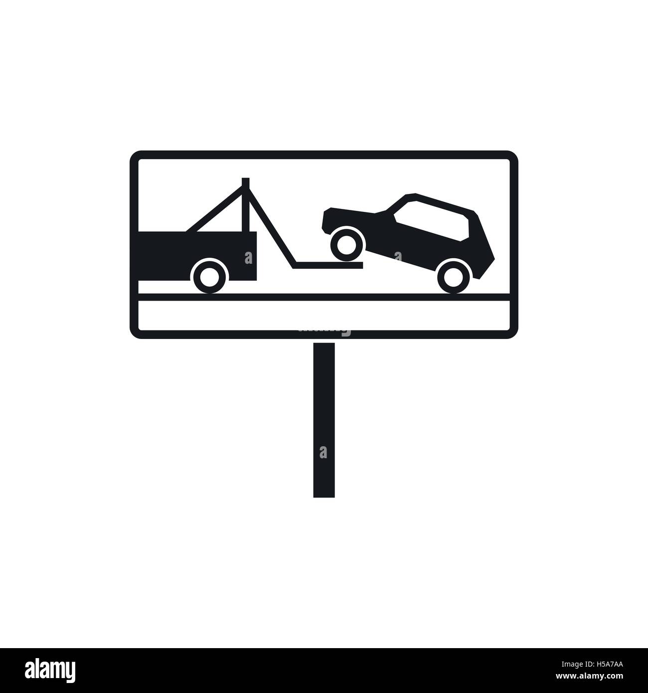No parking sign icon, simple style Stock Vector Image & Art - Alamy