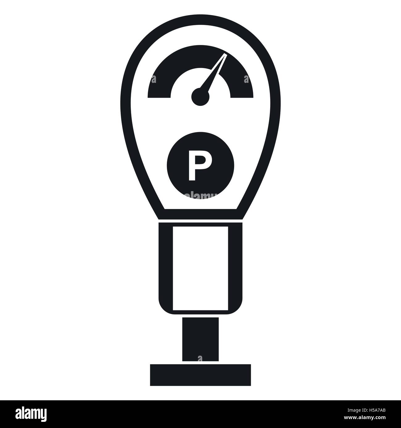 Parking meters icon, simple style Stock Vector