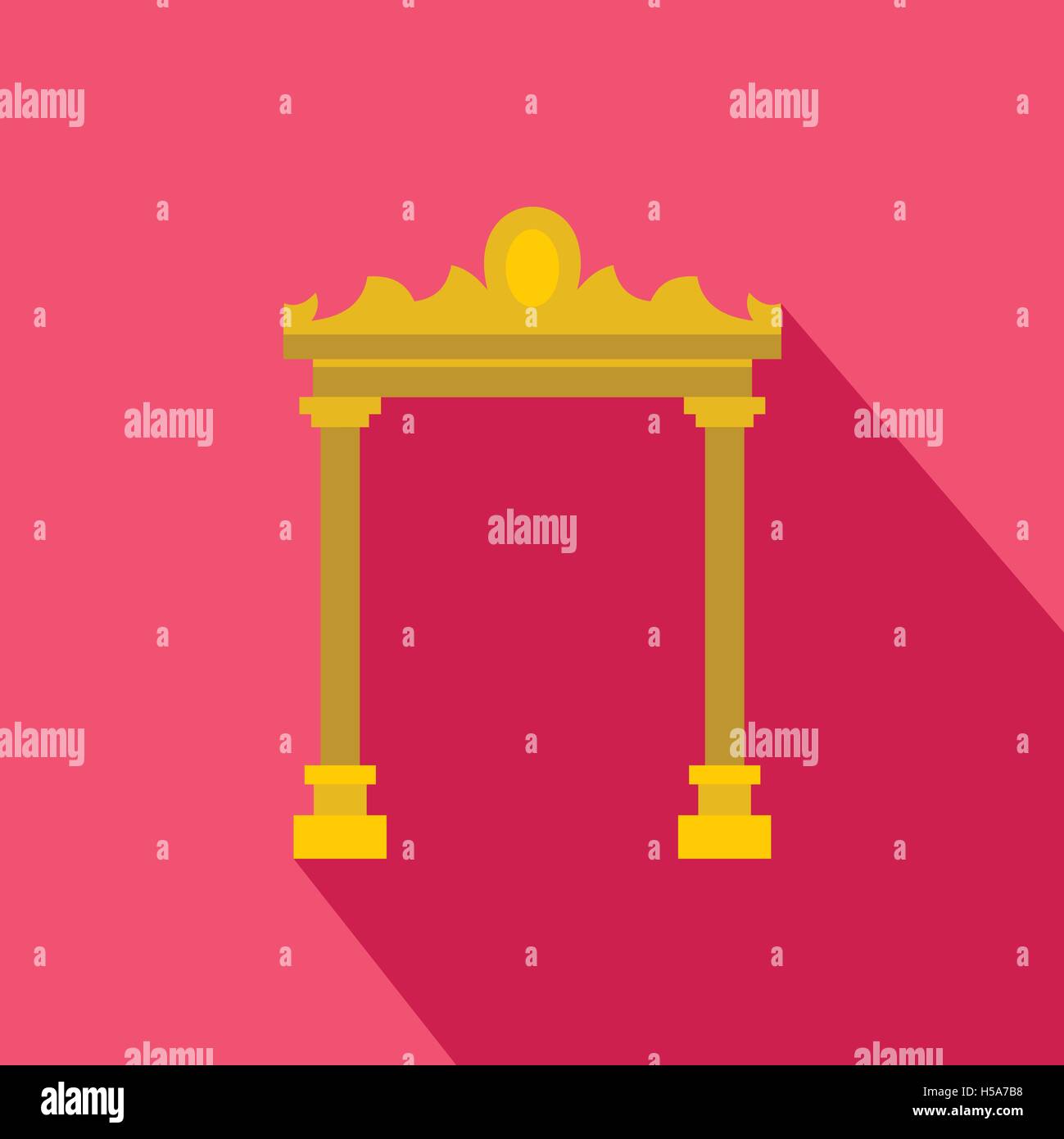 Ornamental arch icon, flat style Stock Vector Image & Art - Alamy