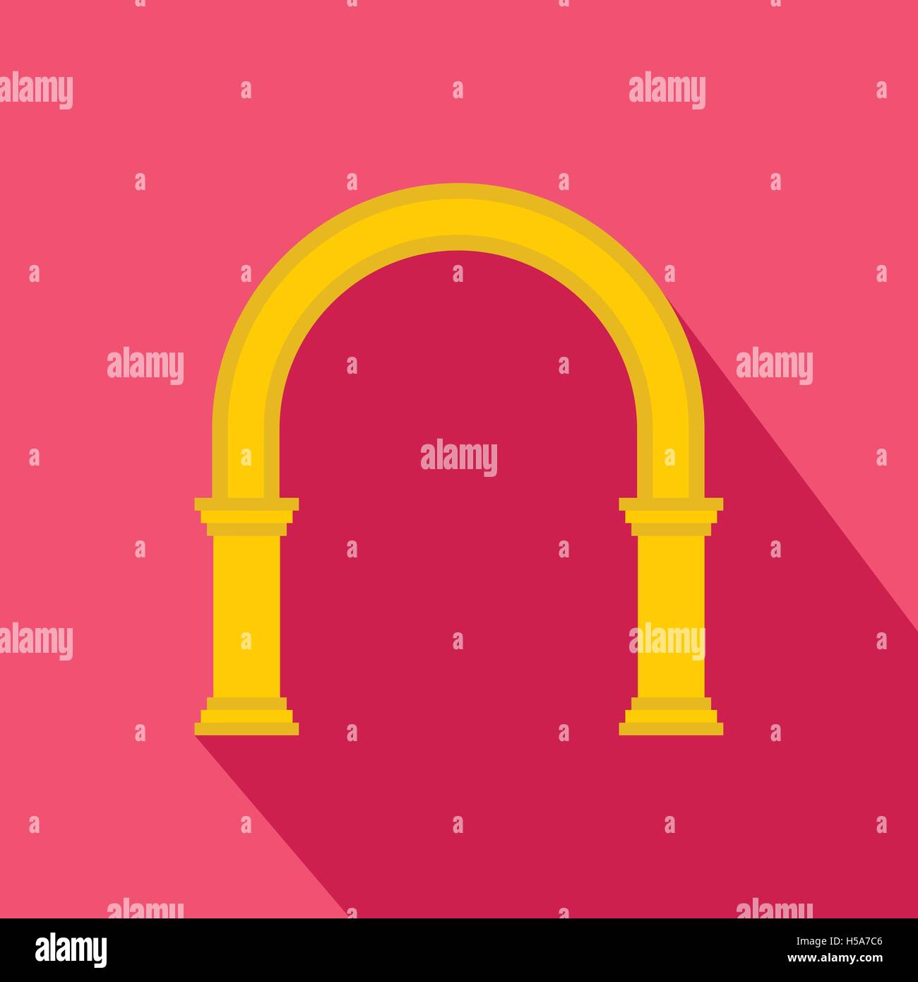 Classic arch icon, flat style Stock Vector Image & Art - Alamy