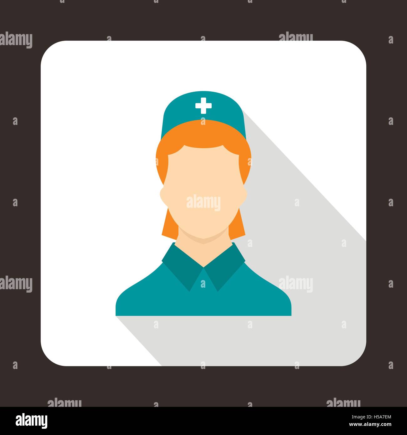 Doctor icon, flat style Stock Vector Image & Art - Alamy