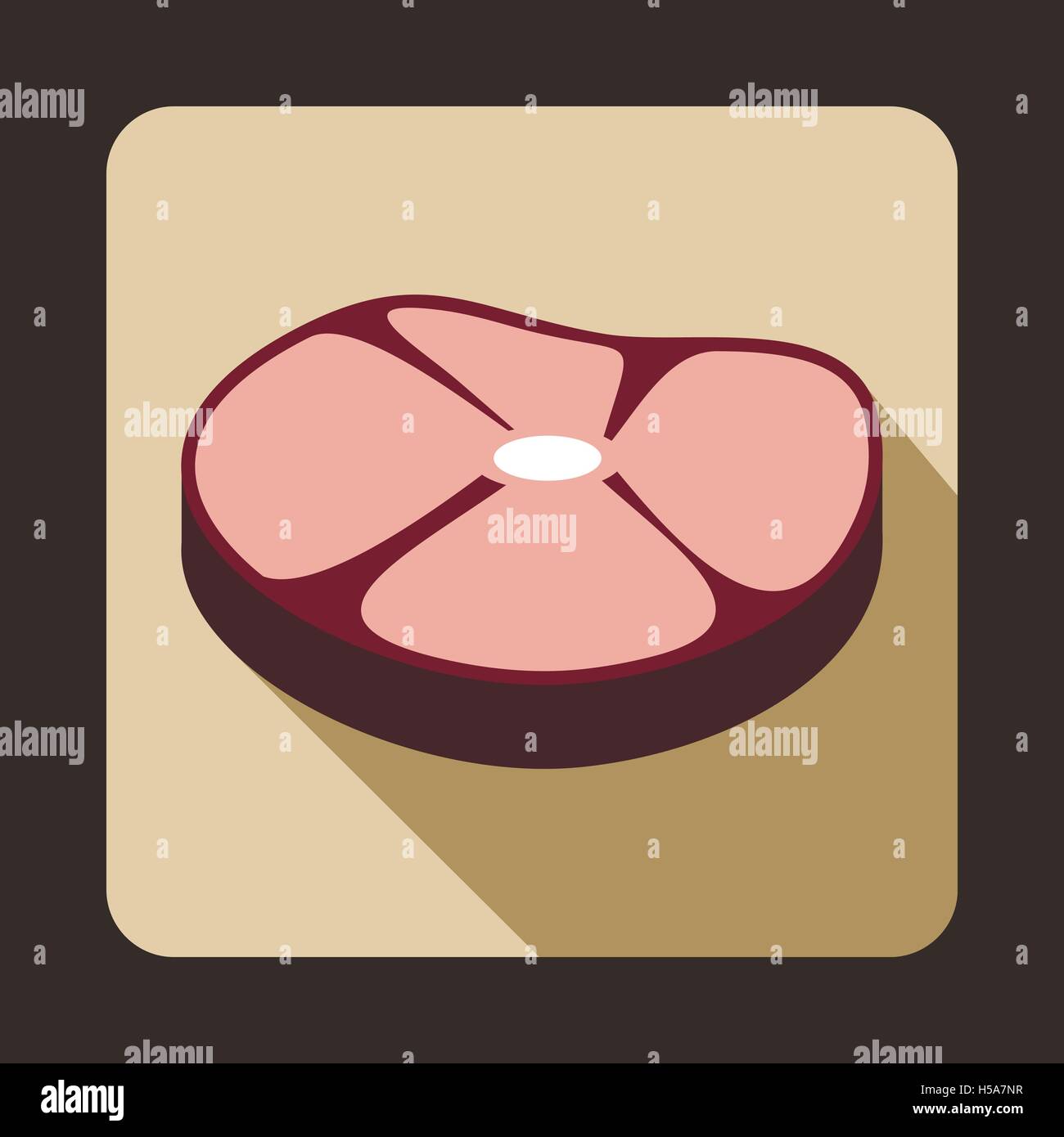 Steak Icon, Flat style Stock Vector Image & Art - Alamy