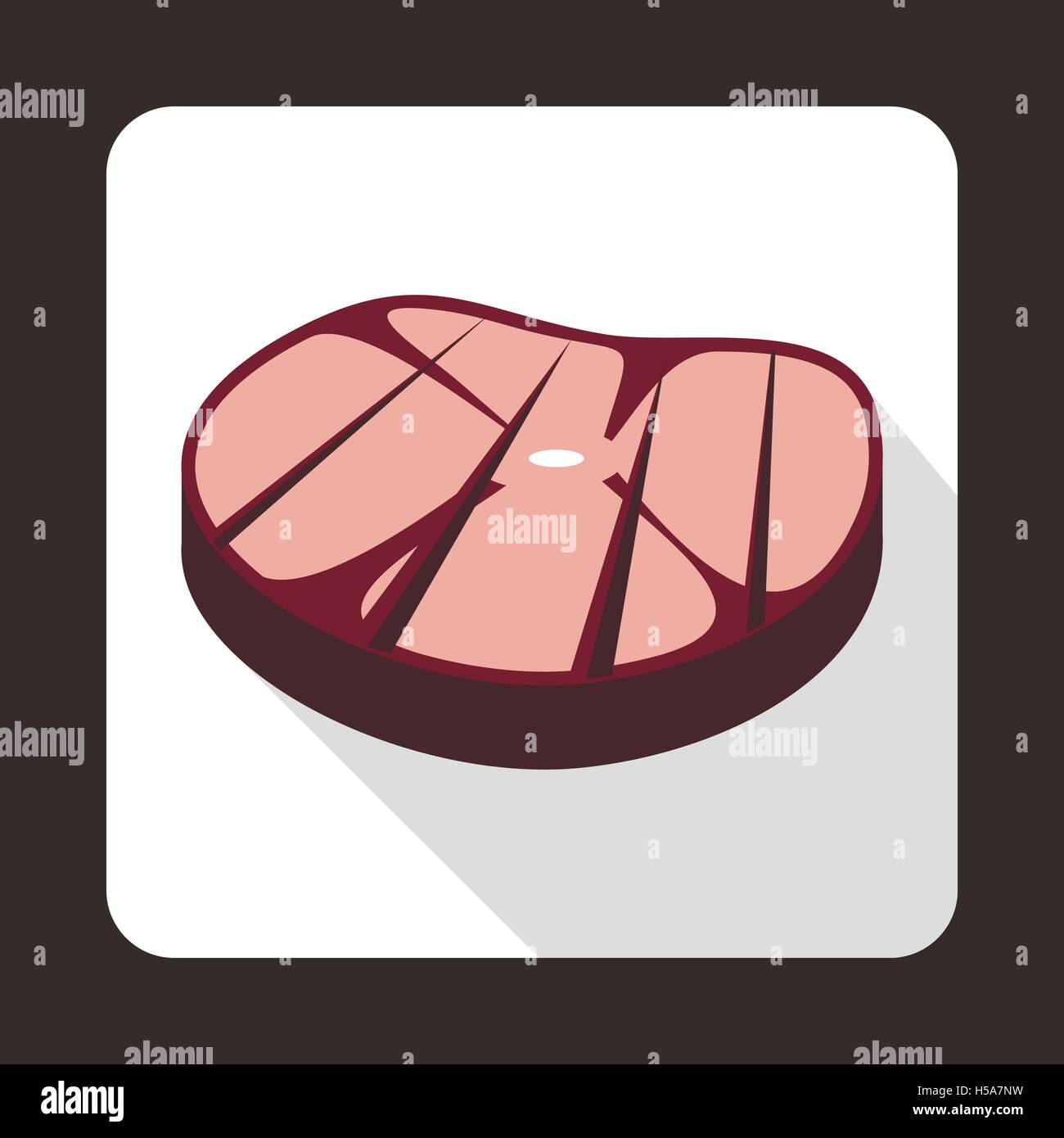 Steak Icon, Flat style Stock Vector Image & Art - Alamy
