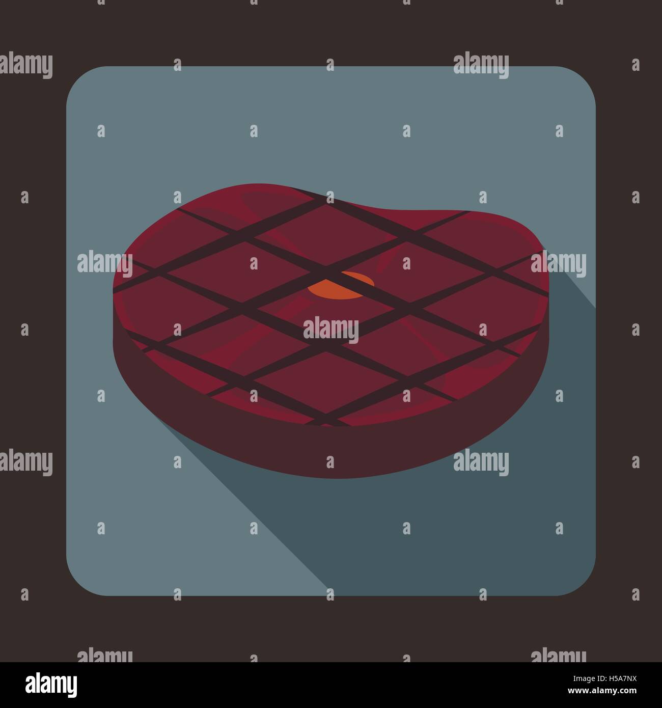 Steak Icon, Flat style Stock Vector Image & Art - Alamy