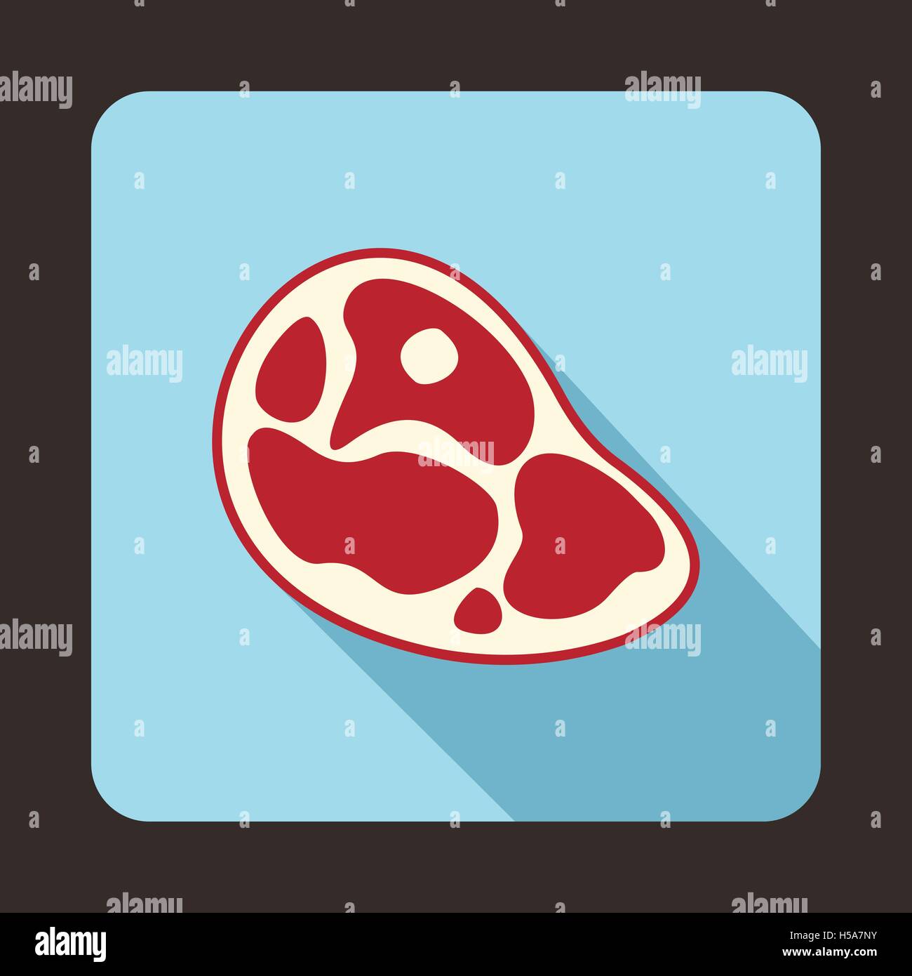Steak Icon, Flat style Stock Vector Image & Art - Alamy