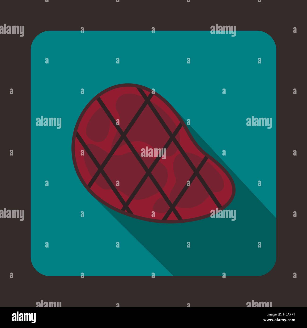 Steak Icon, Flat style Stock Vector Image & Art - Alamy