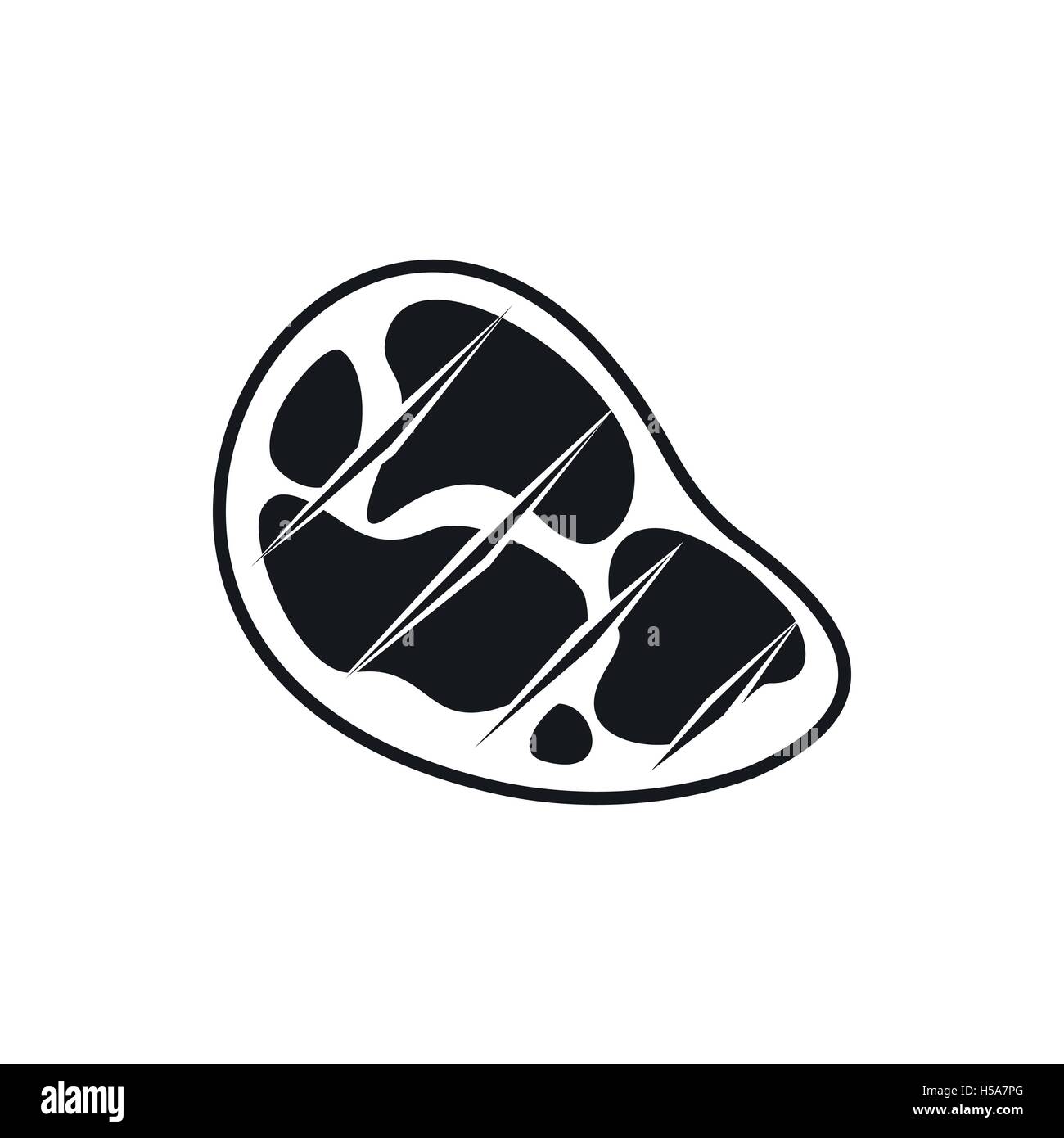 Steak Icon, simple style Stock Vector Image & Art - Alamy