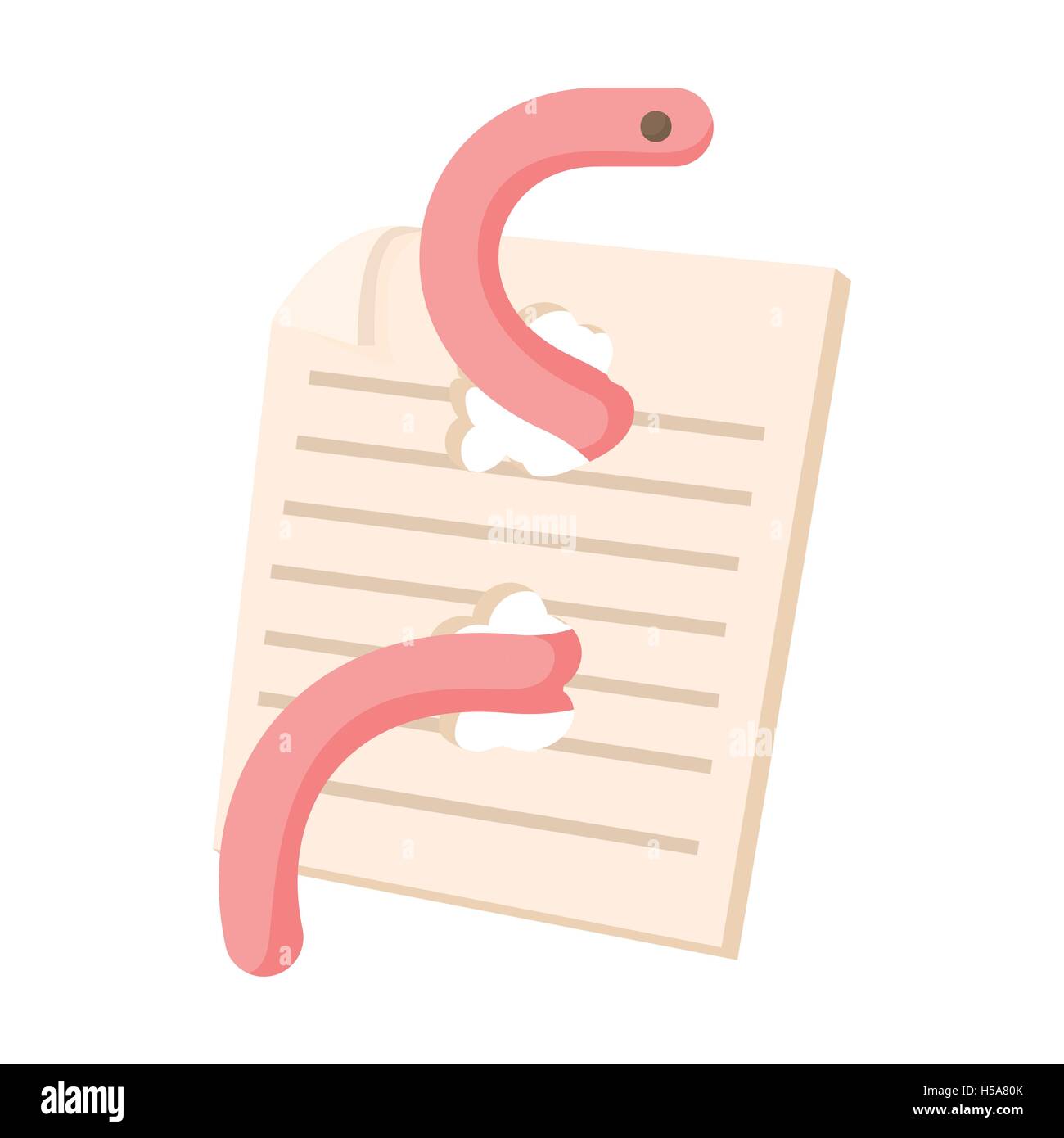 Computer worm, document destruction icon Stock Vector Image & Art - Alamy