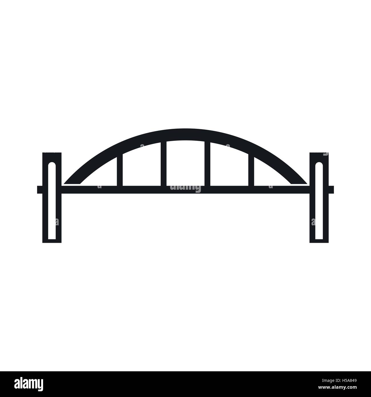 Bridge icon, simple style Stock Vector Image & Art - Alamy