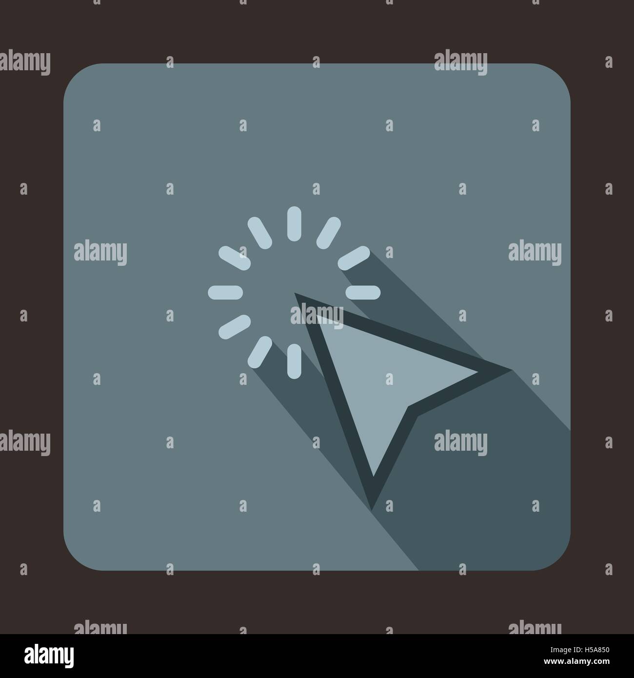 Mouse cursor is over object icon, flat style Stock Vector Image & Art ...