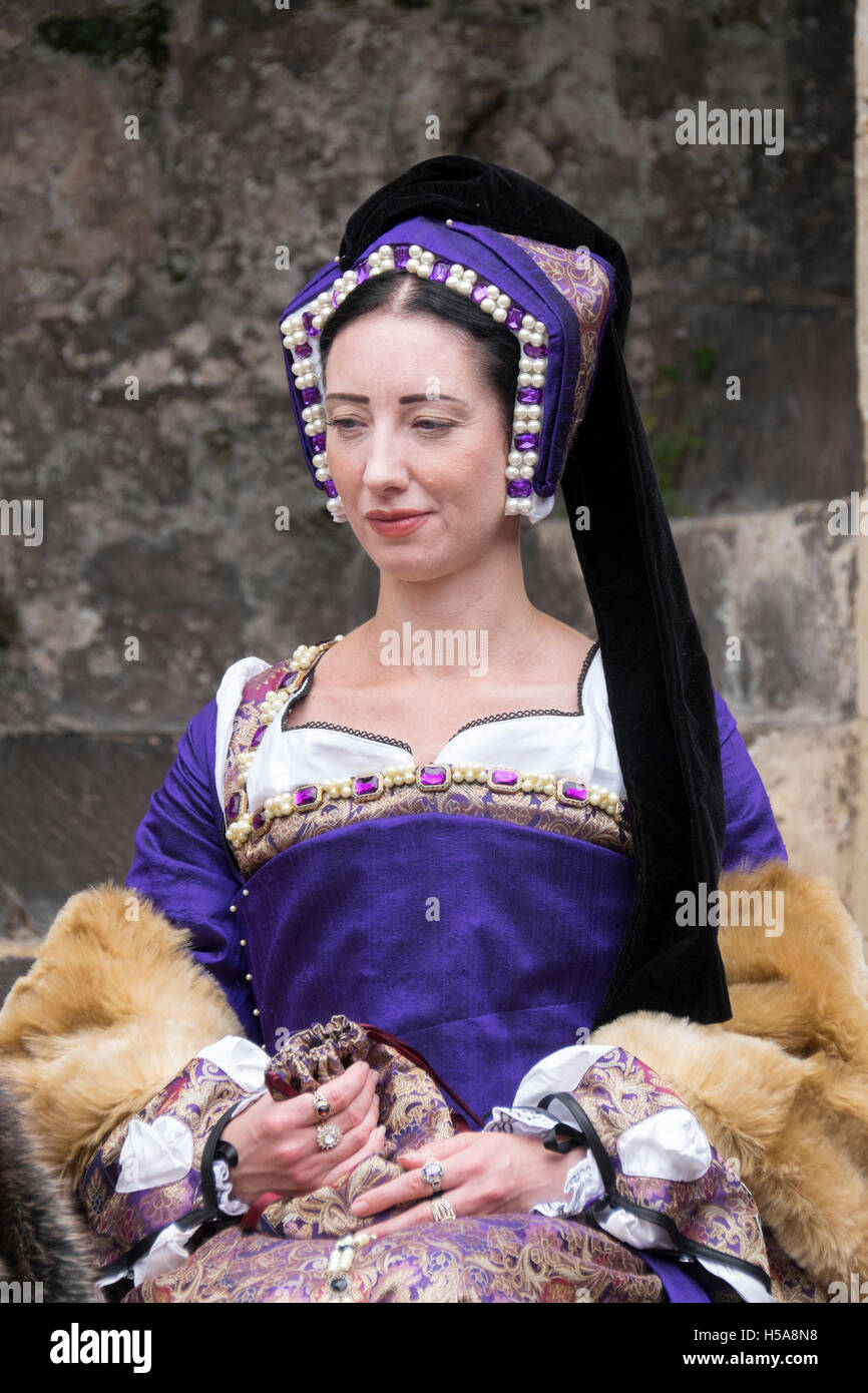 Medieval reenactment event at Berkeley Castle in Gloucestershire Stock