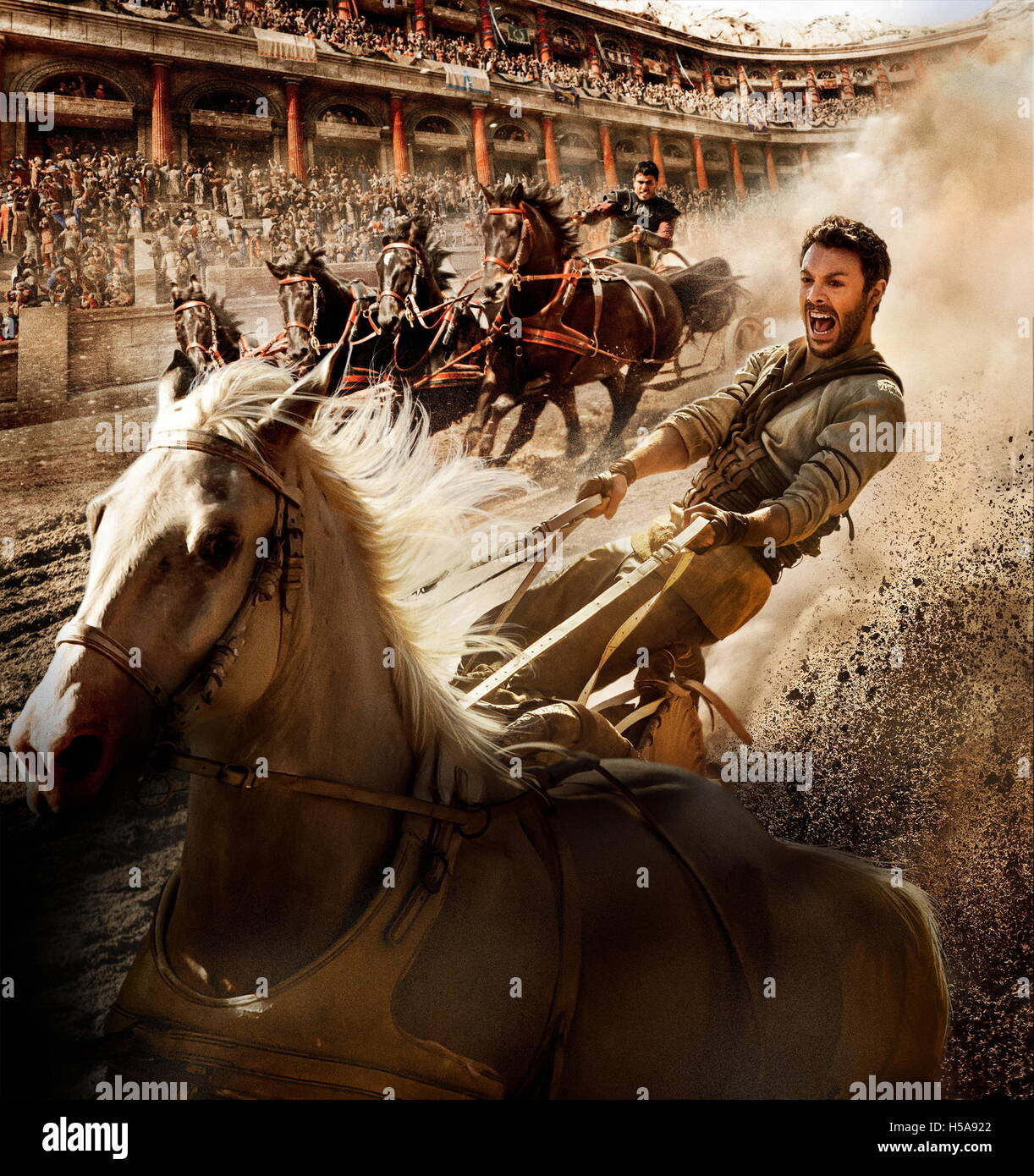 RELEASE DATE: August 19, 2016. TITLE: Ben-Hur Ben Hur STUDIO: Paramount Pictures DIRECTOR: Timur Bekmambetov PLOT: A falsely accused Jewish nobleman survives years of slavery to take vengeance on his Roman best friend, who betrayed him STARRING: Jack Huston, Toby Kebbell, Rodrigo Santoro (Credit Image: c Paramount Pictures/Entertainment Pictures/) Stock Photo