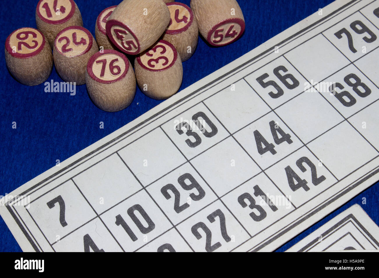 Playing special cards with the numbers or pictures that are closed chips Stock Photo